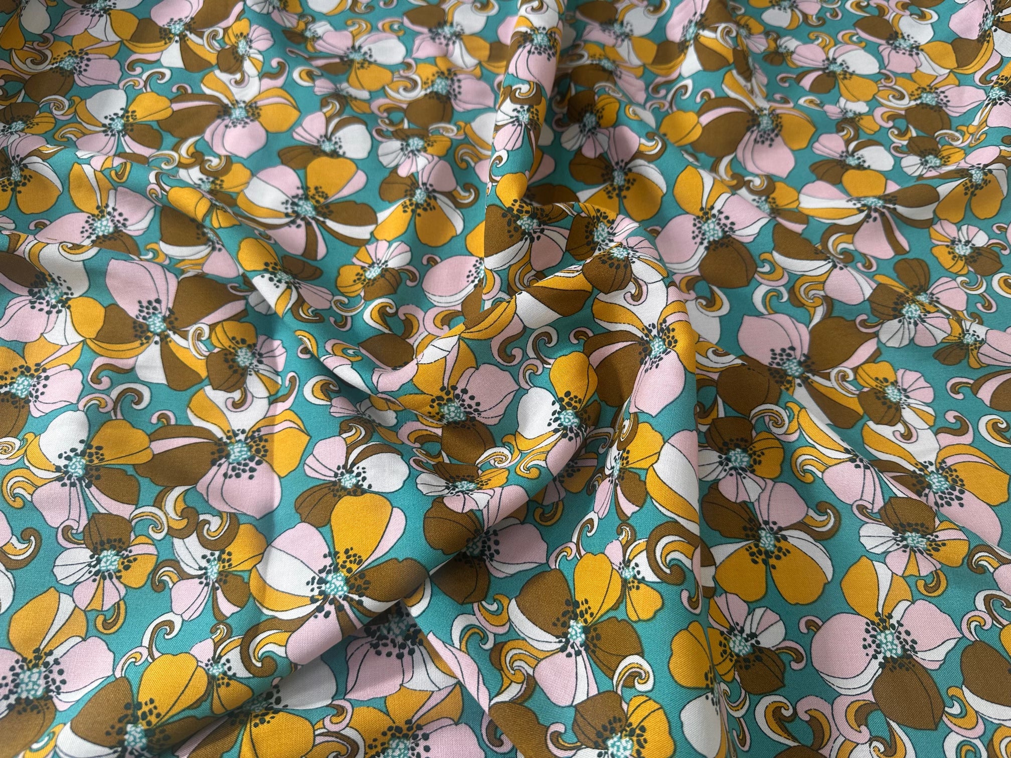 VISCOSE BELINDA TURQUOISE OEKO-TEX - My Little Coupon