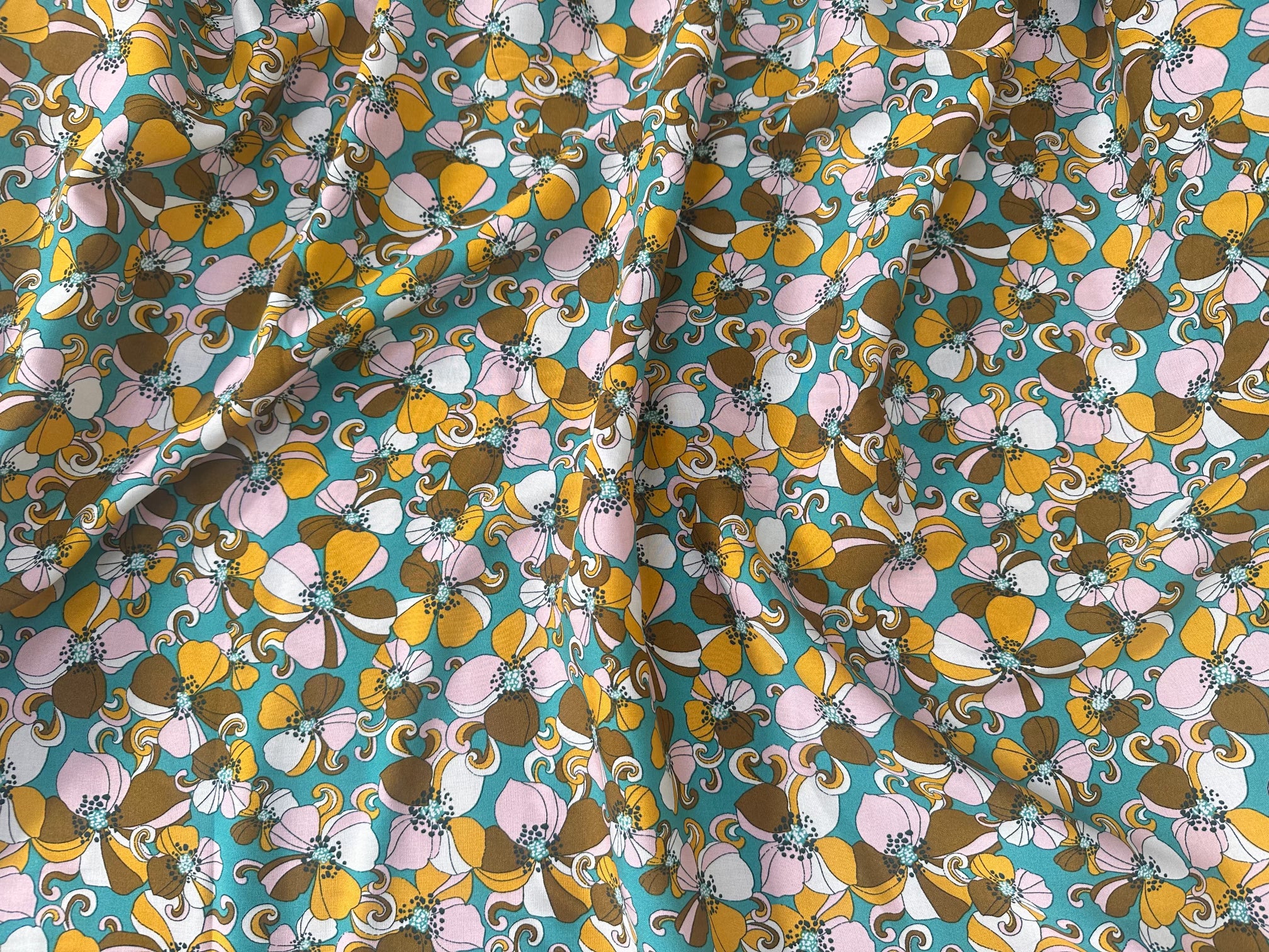 VISCOSE BELINDA TURQUOISE OEKO-TEX - My Little Coupon