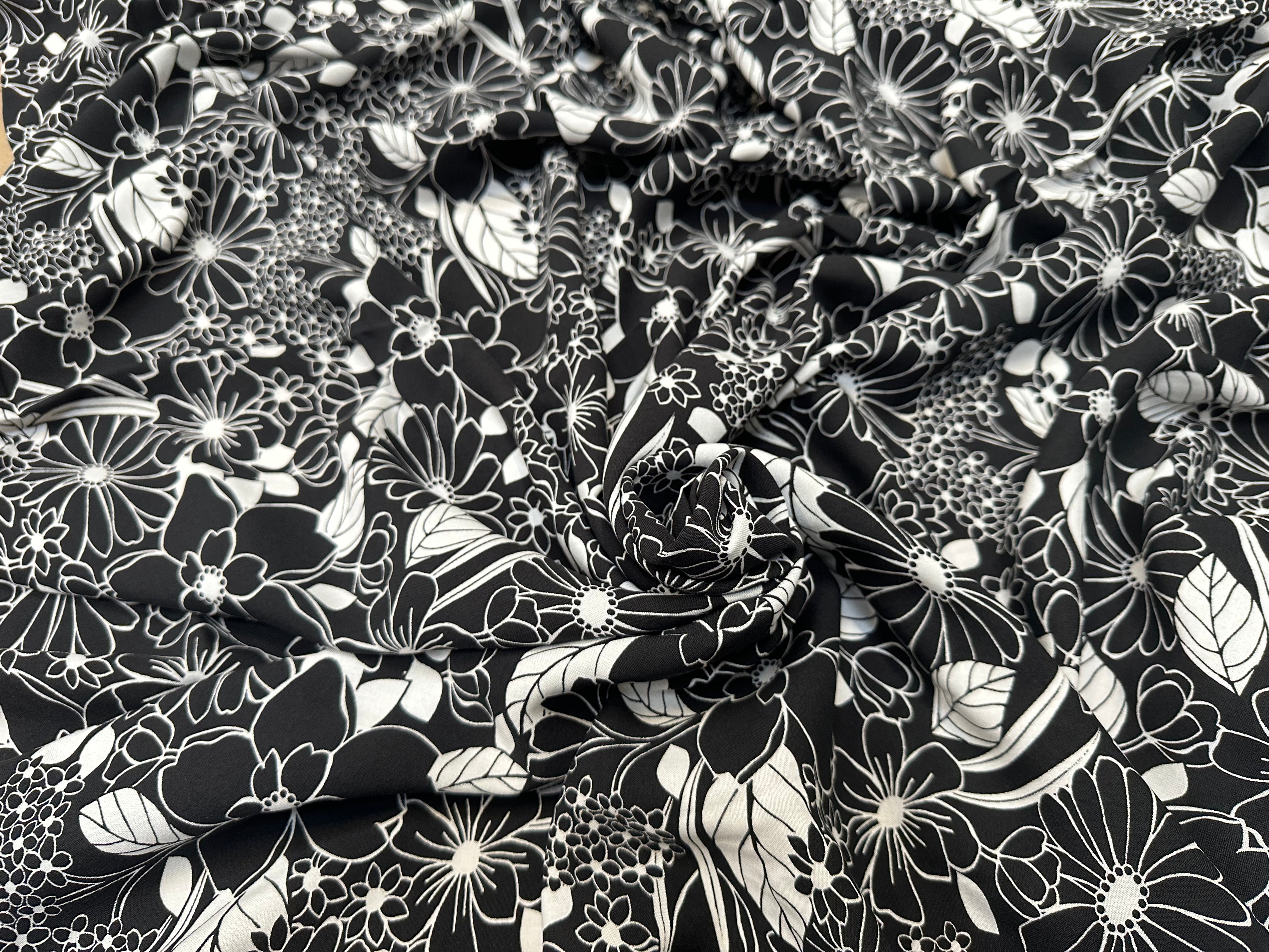 VISCOSE BESTA NOIR / BLANC CASSE 1B D1P 150 - My Little Coupon