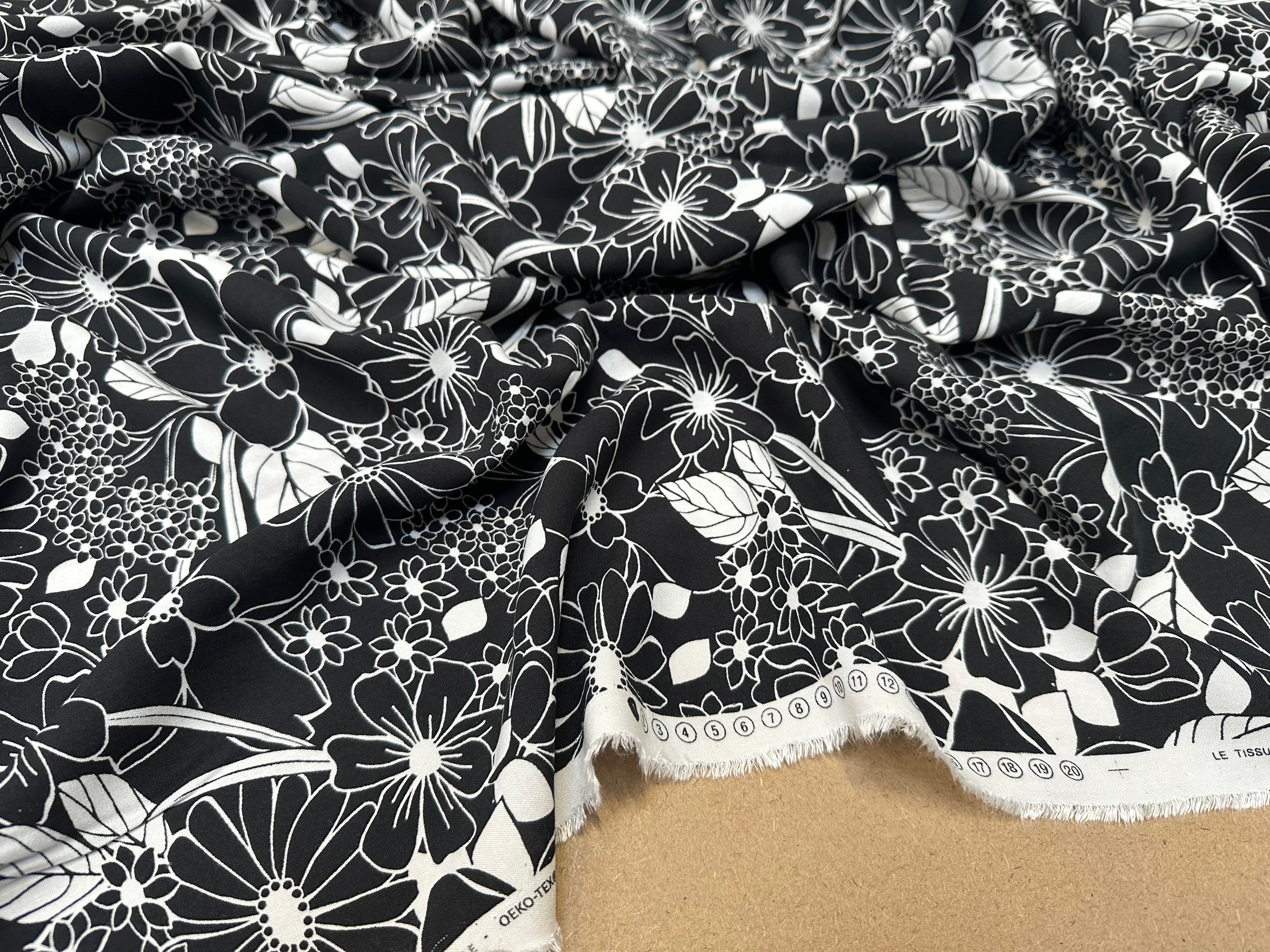 VISCOSE BESTA NOIR / BLANC CASSE 1B D1P 150 - My Little Coupon