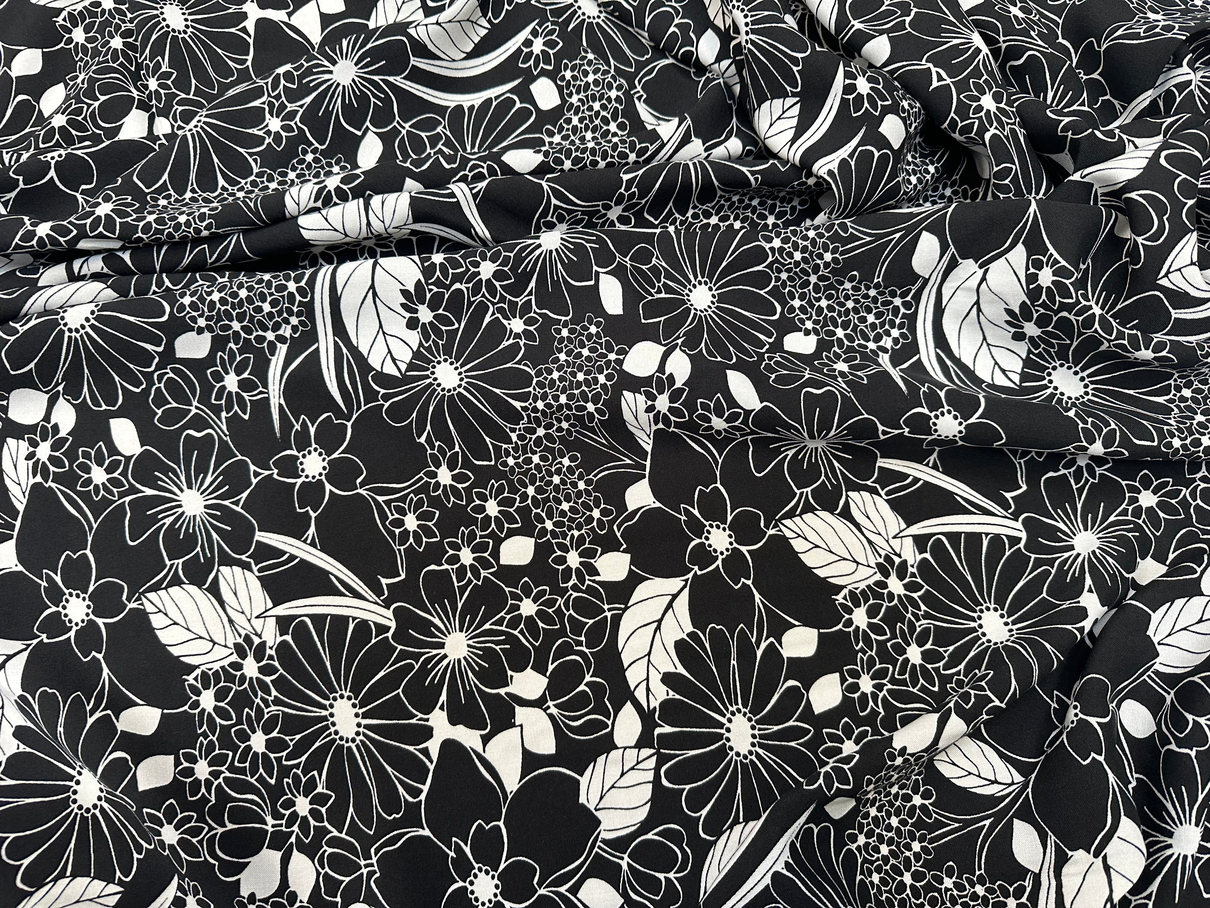 VISCOSE BESTA NOIR / BLANC CASSE 1B D1P 150 - My Little Coupon