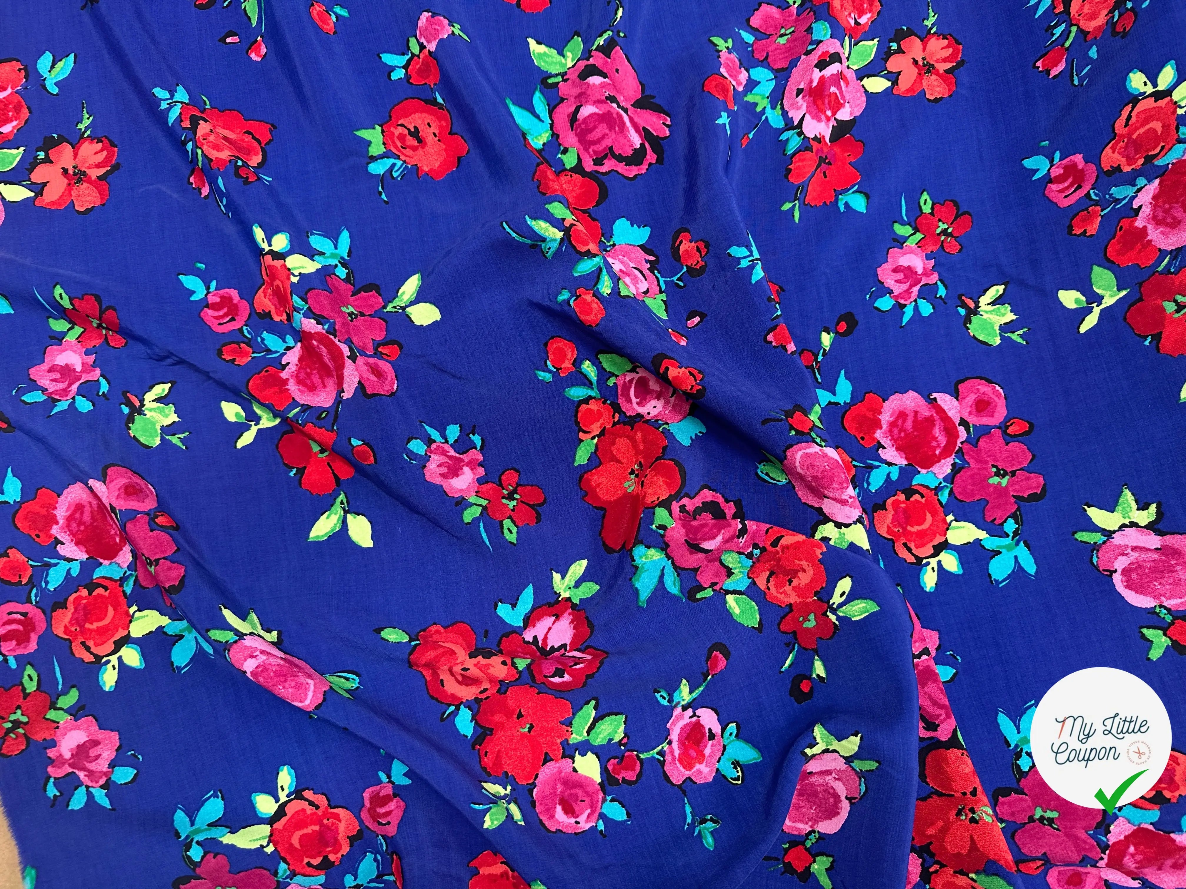 VISCOSE BLEU DE FLEURS SUPERBEÂ - My Little Coupon