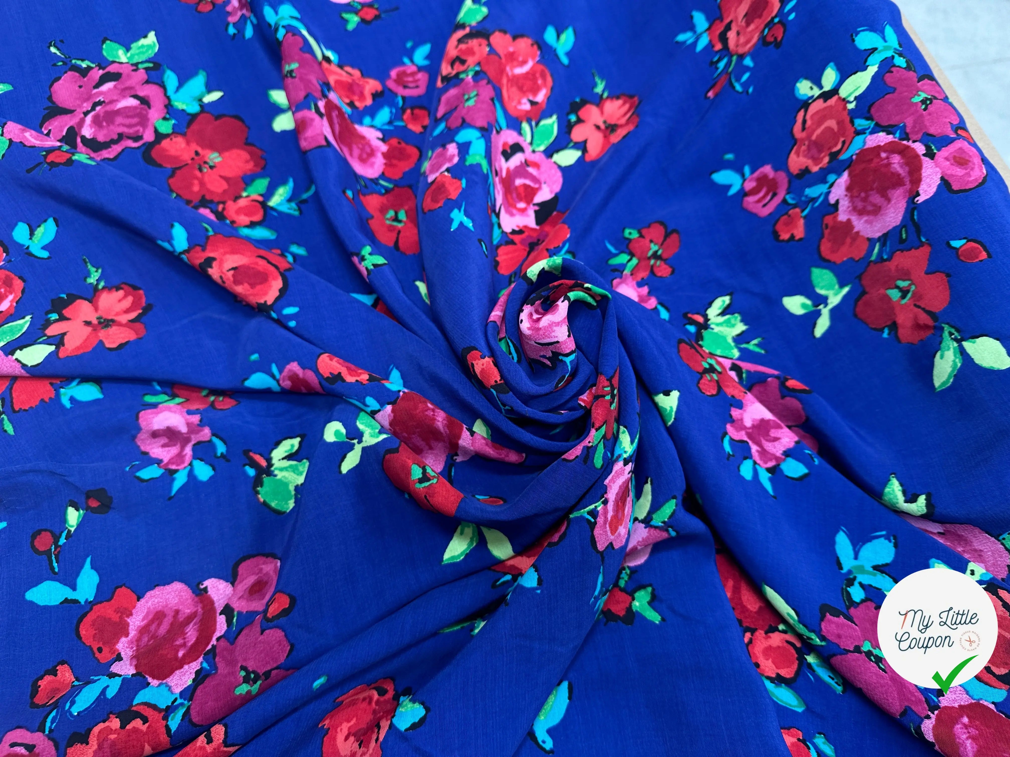 VISCOSE BLEU DE FLEURS SUPERBEÂ - My Little Coupon
