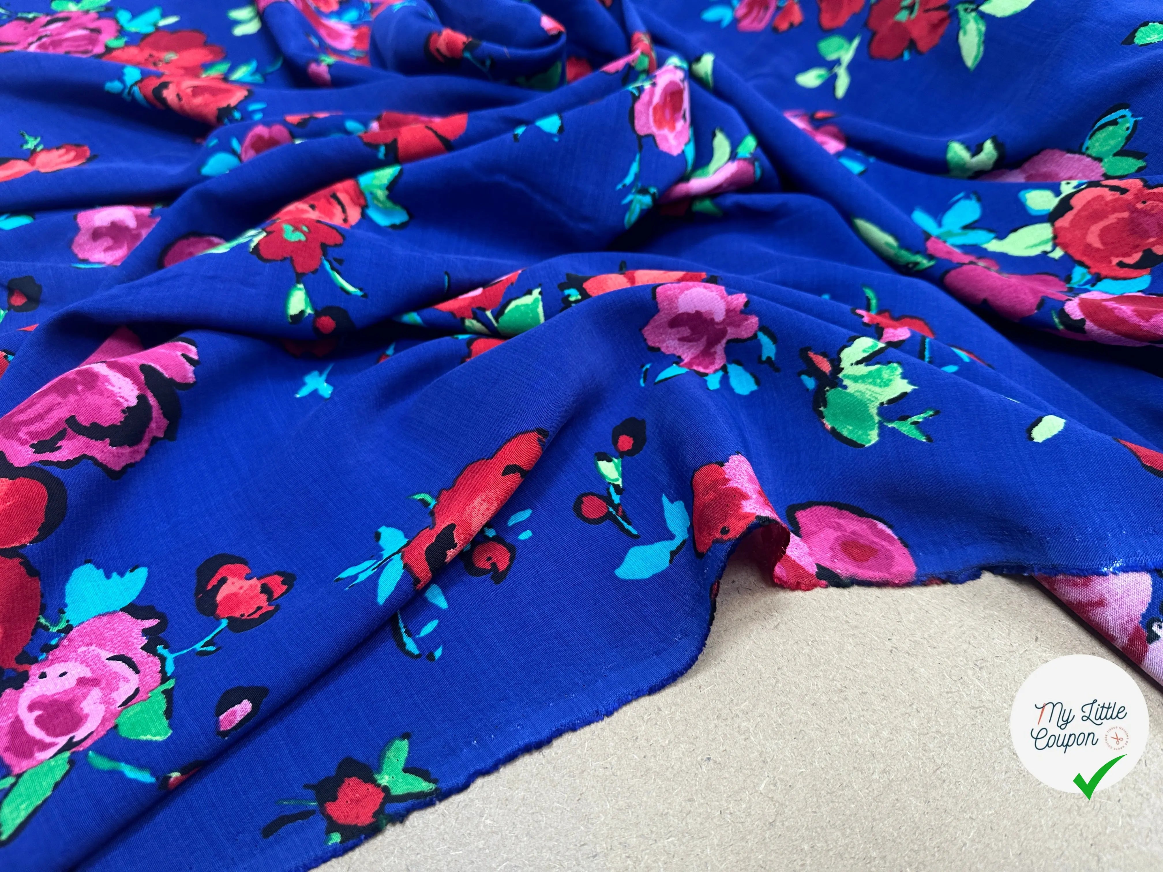 VISCOSE BLEU DE FLEURS SUPERBEÂ - My Little Coupon