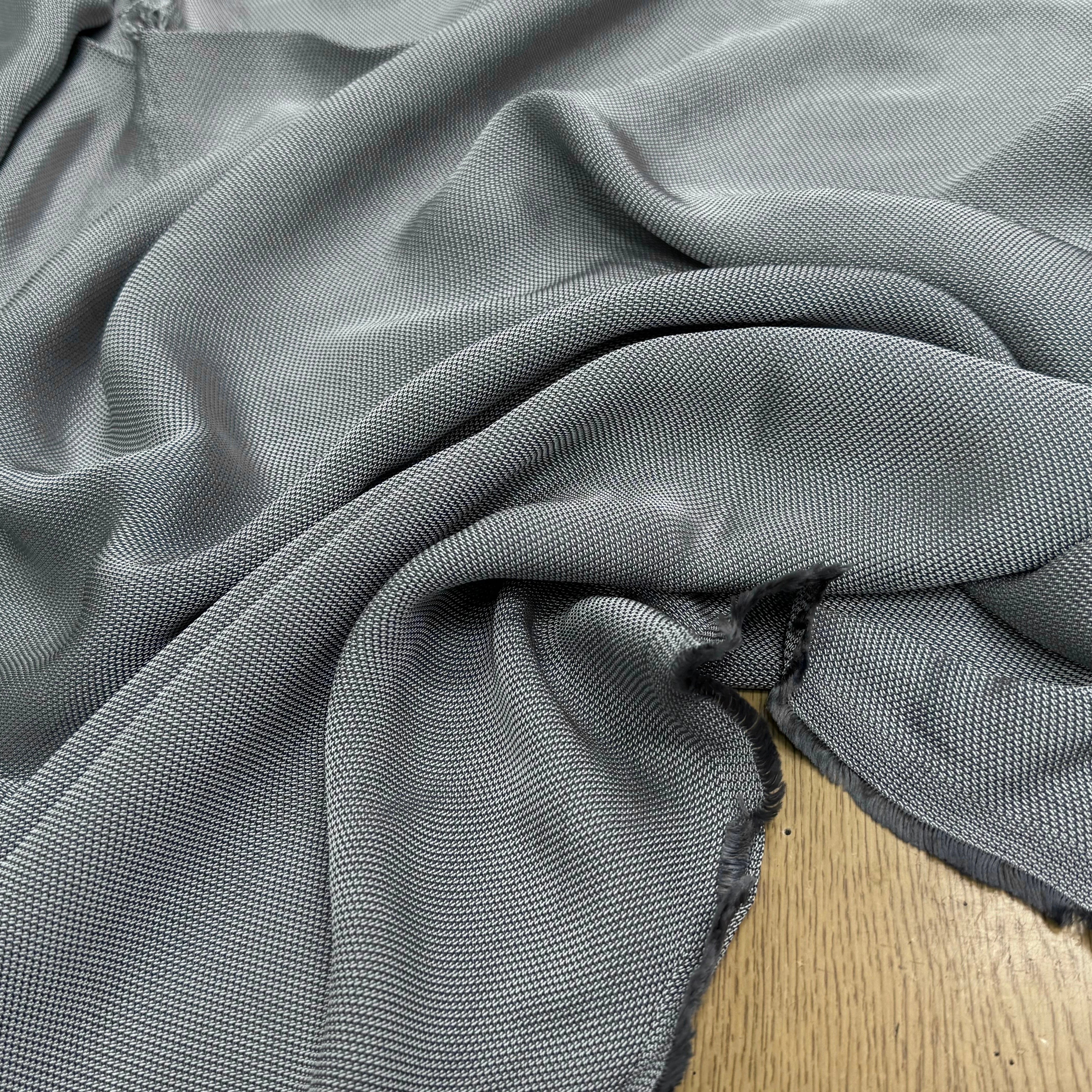 VISCOSE CANEVAS LOURDE SOUPLE FLUIDE ACIER - My Little Coupon