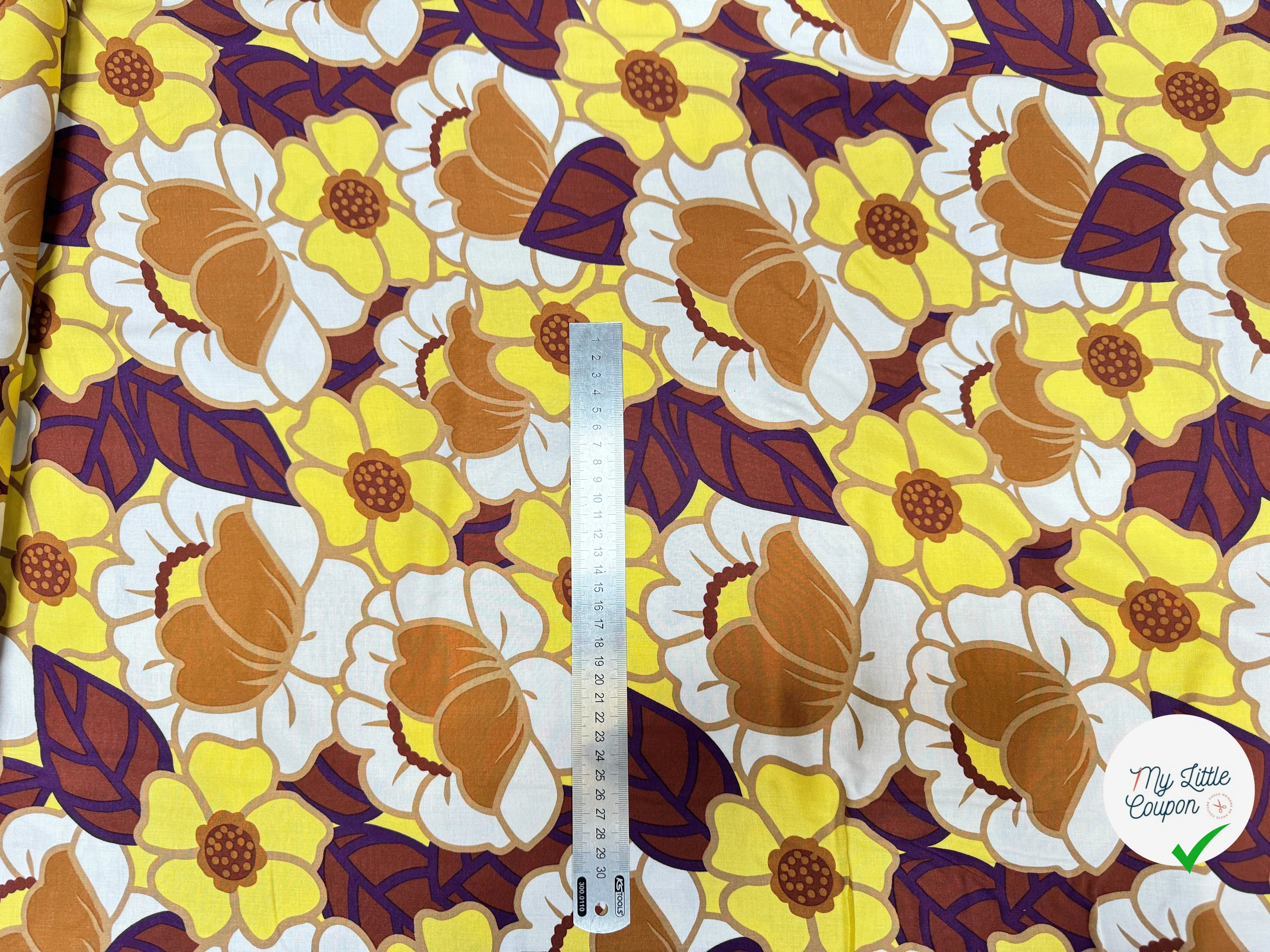 VISCOSE CLEMONE ECRU / JAUNE - My Little Coupon