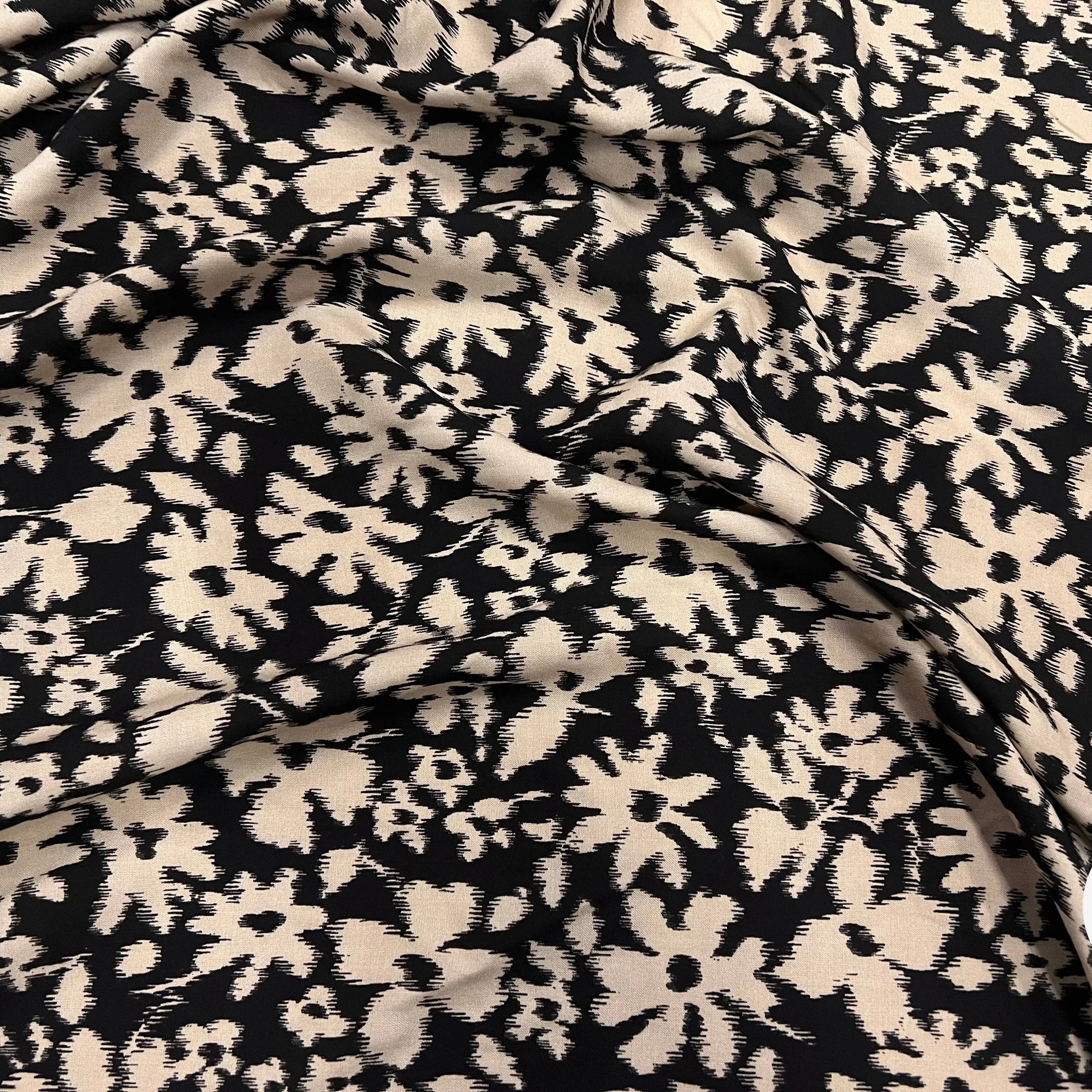 VISCOSE COROLLE NOIR ET BLANC - My Little Coupon