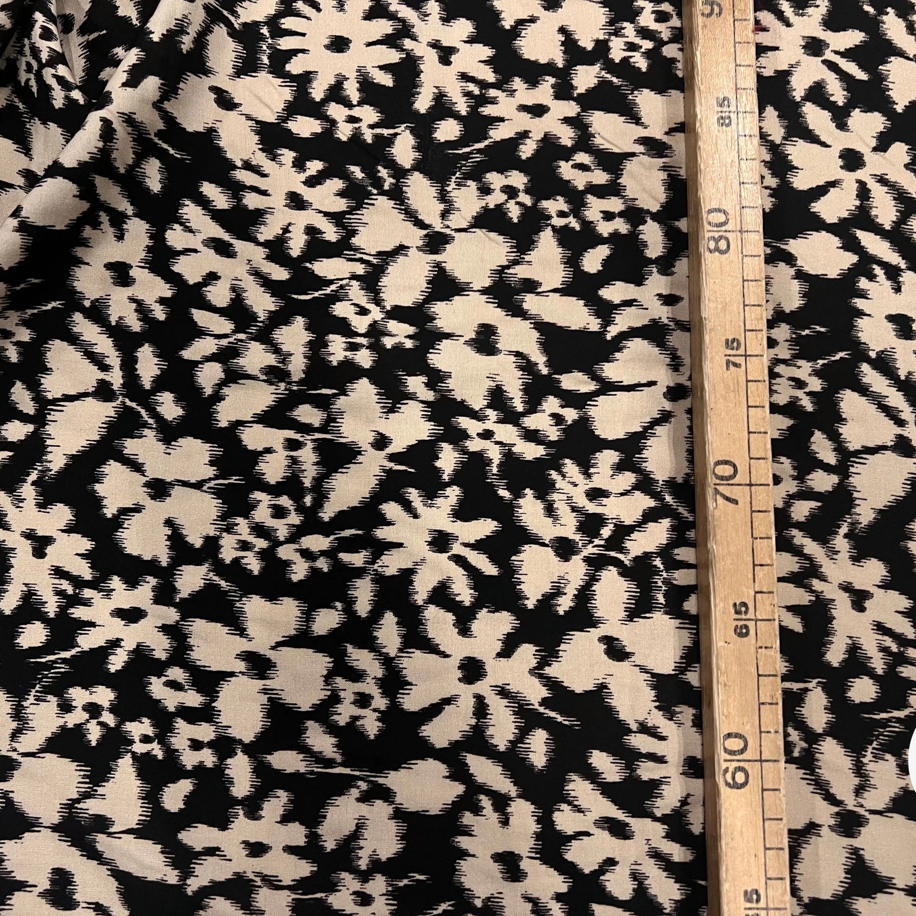 VISCOSE COROLLE NOIR ET BLANC - My Little Coupon