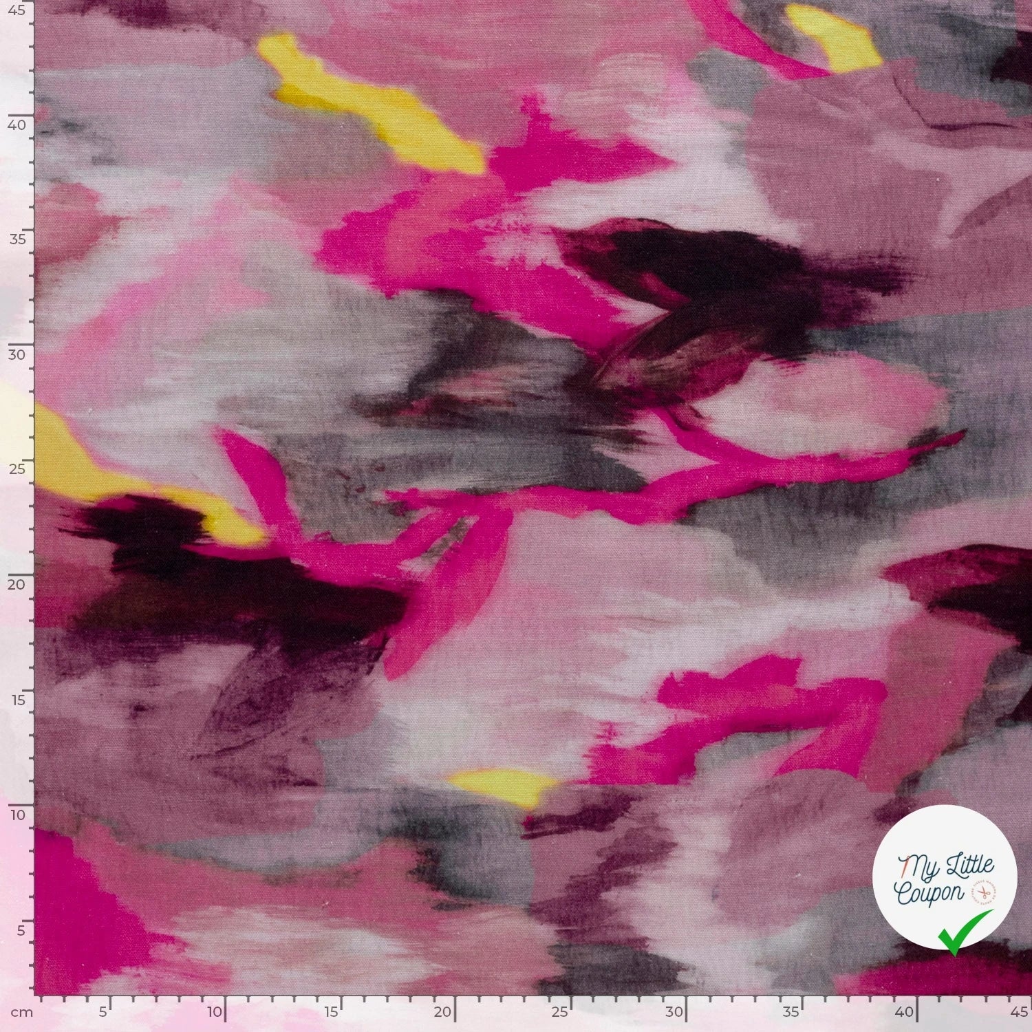 VISCOSE ET LIN ABSTRAIT FUCHSIA - My Little Coupon