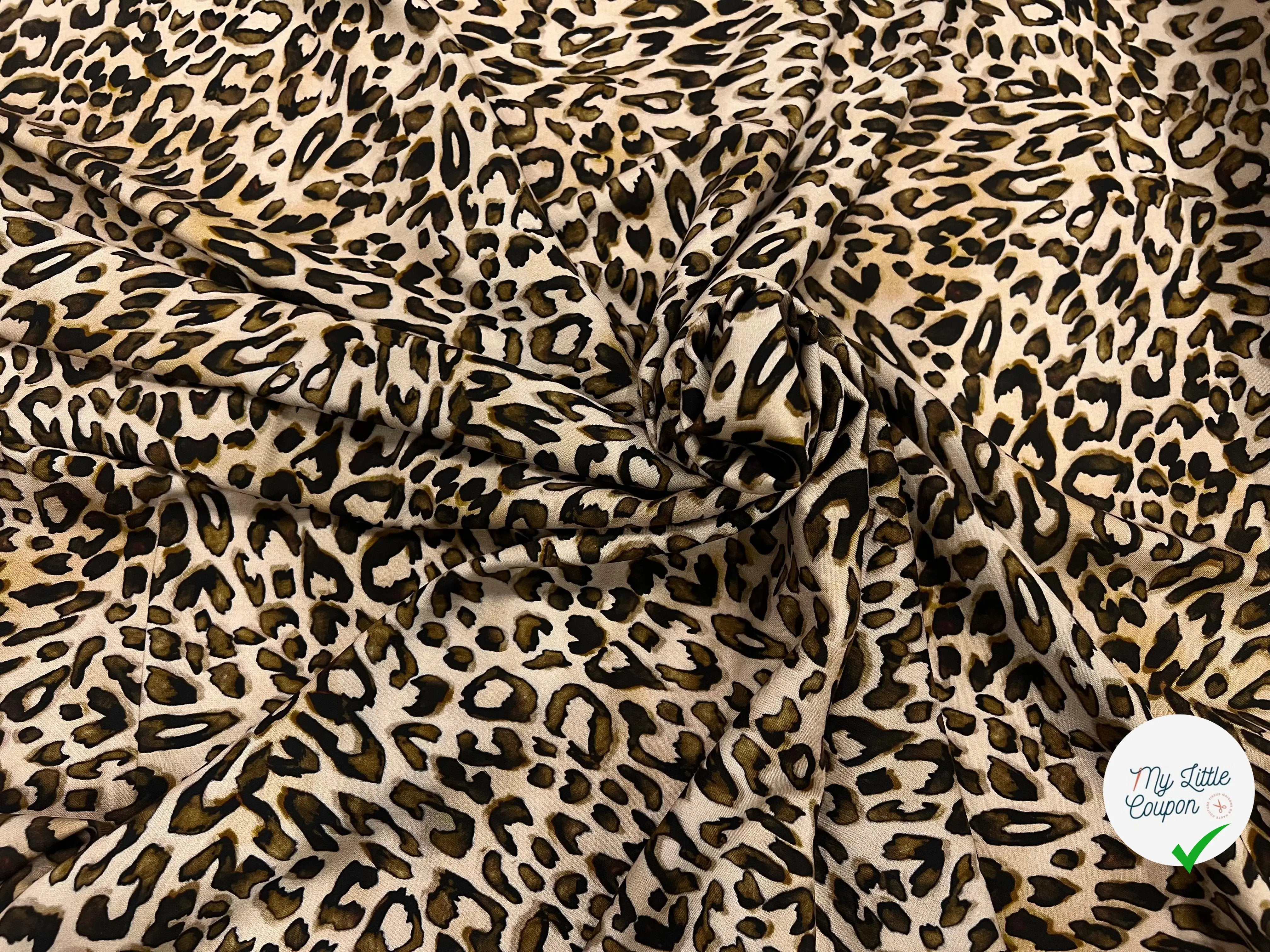 VISCOSE FAROUCHE NATUREL PRINT - My Little Coupon