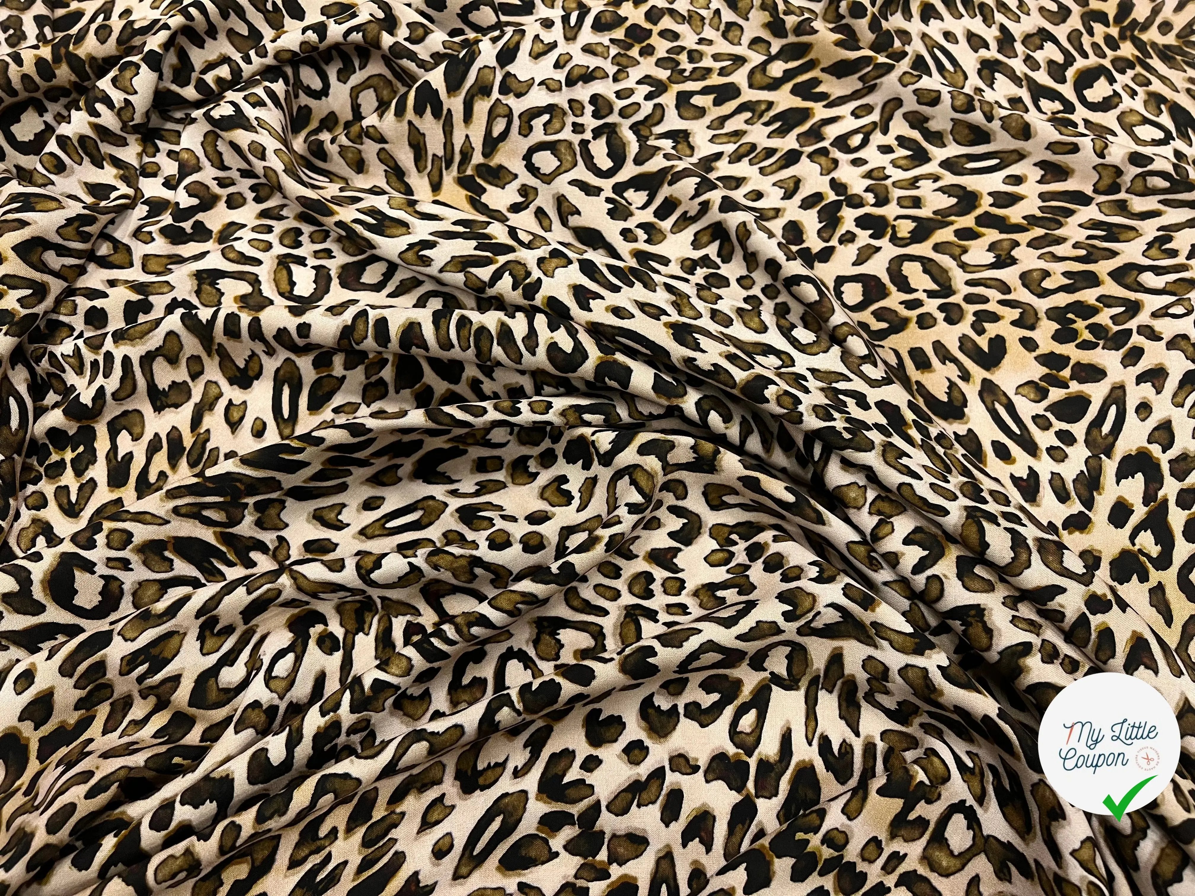 VISCOSE FAROUCHE NATUREL PRINT - My Little Coupon