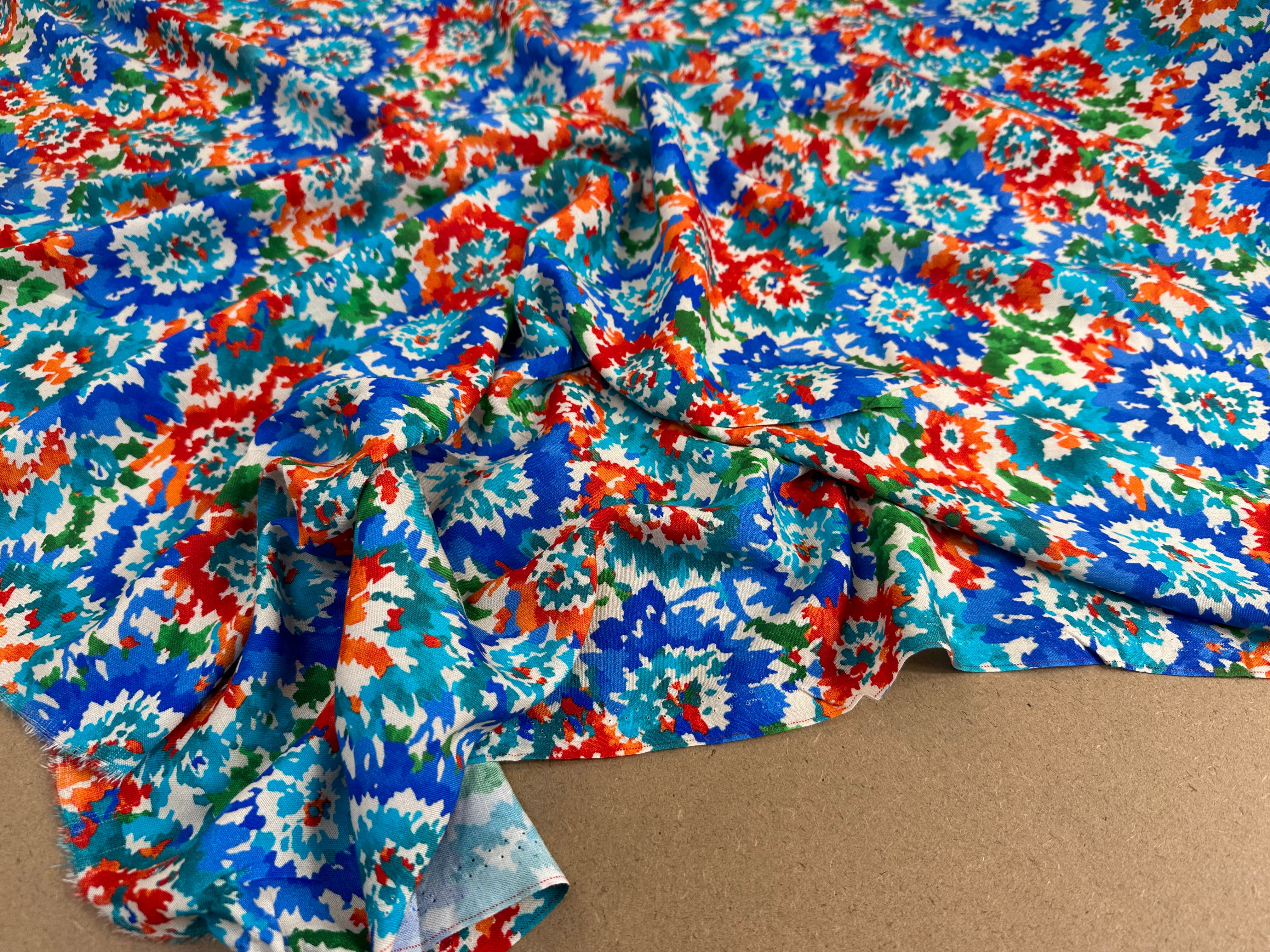 VISCOSE FLEURS DE AQUARELLE - My Little Coupon