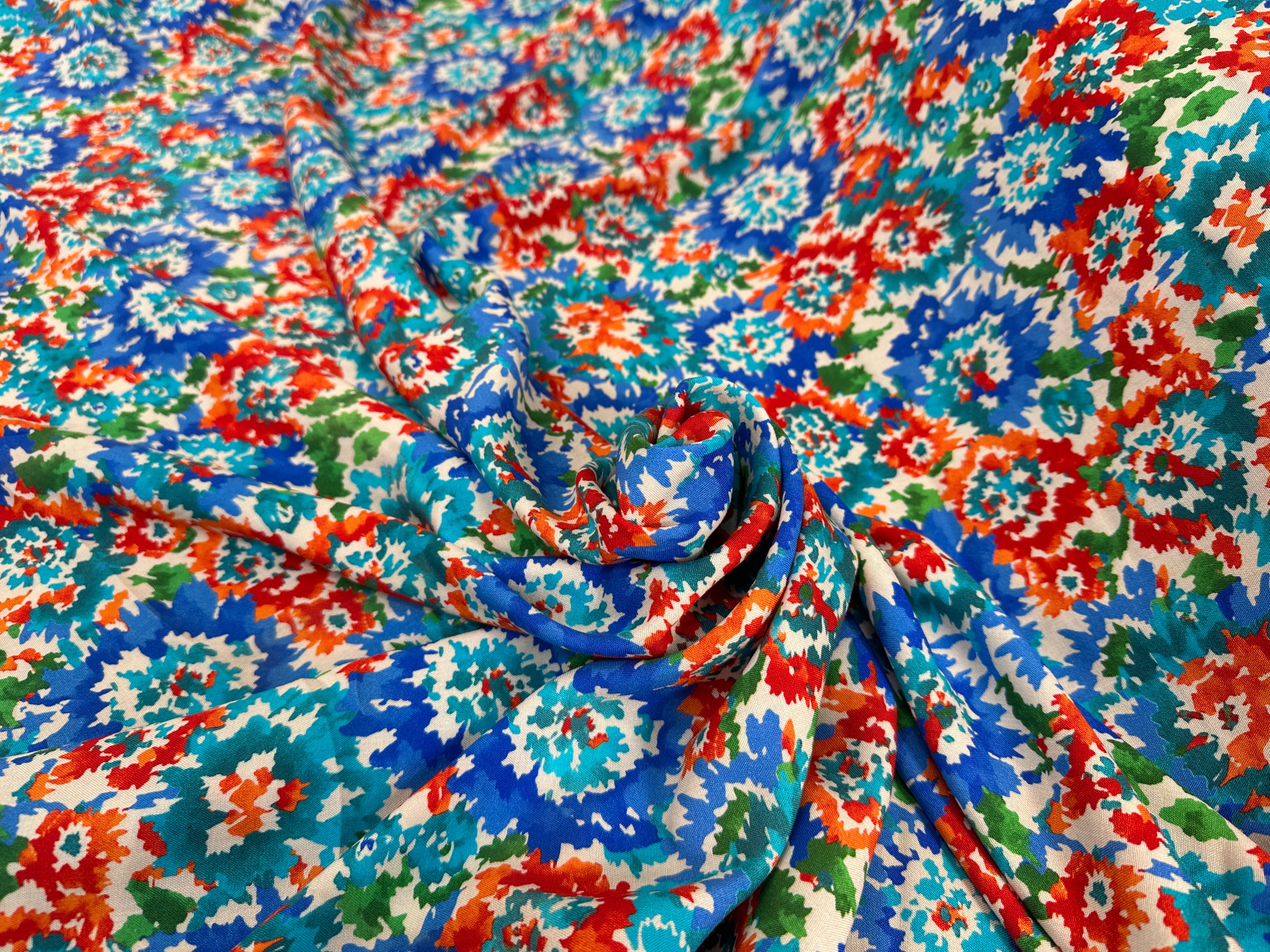 VISCOSE FLEURS DE AQUARELLE - My Little Coupon