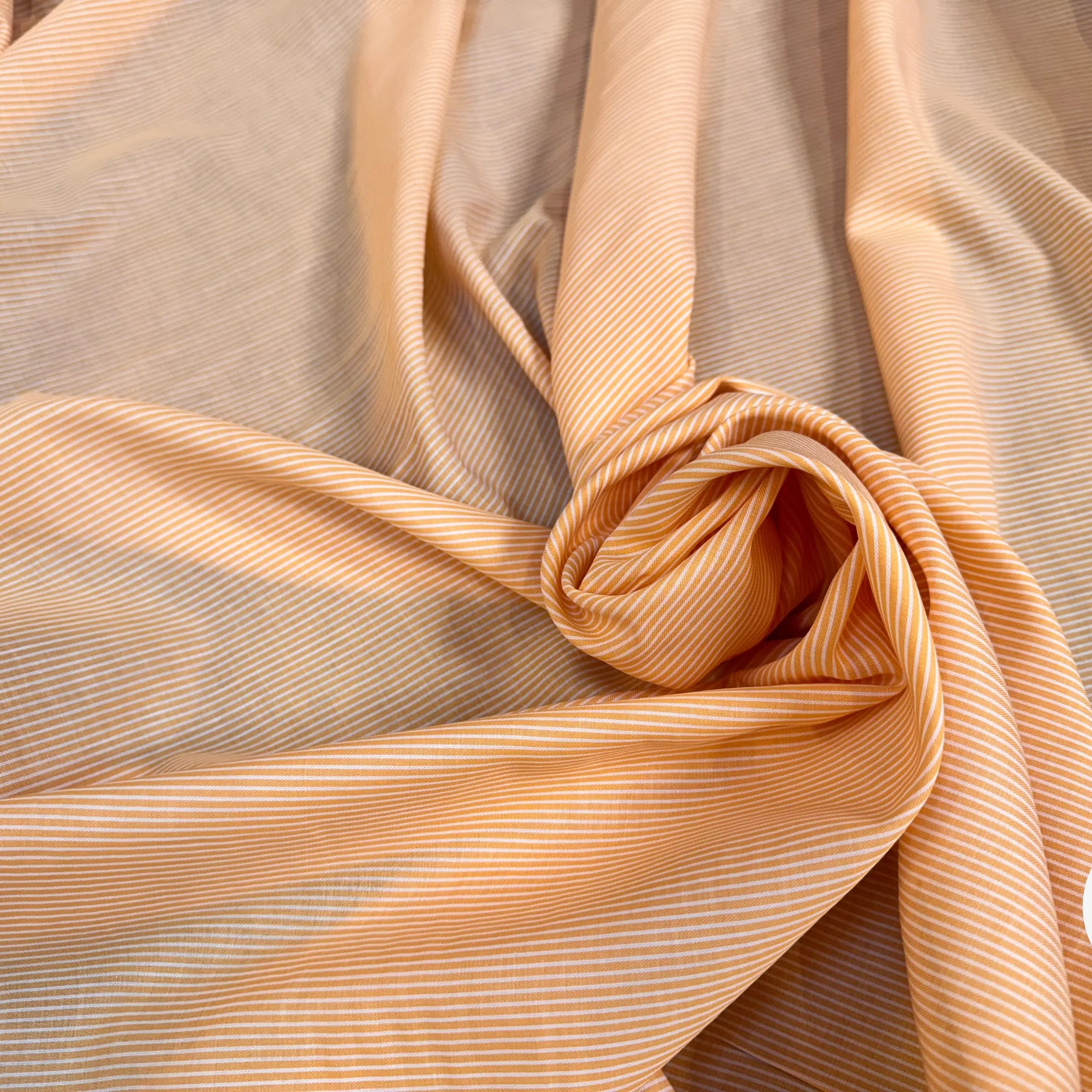 VISCOSE FROIDE RAYURES FOND ORANGE - My Little Coupon