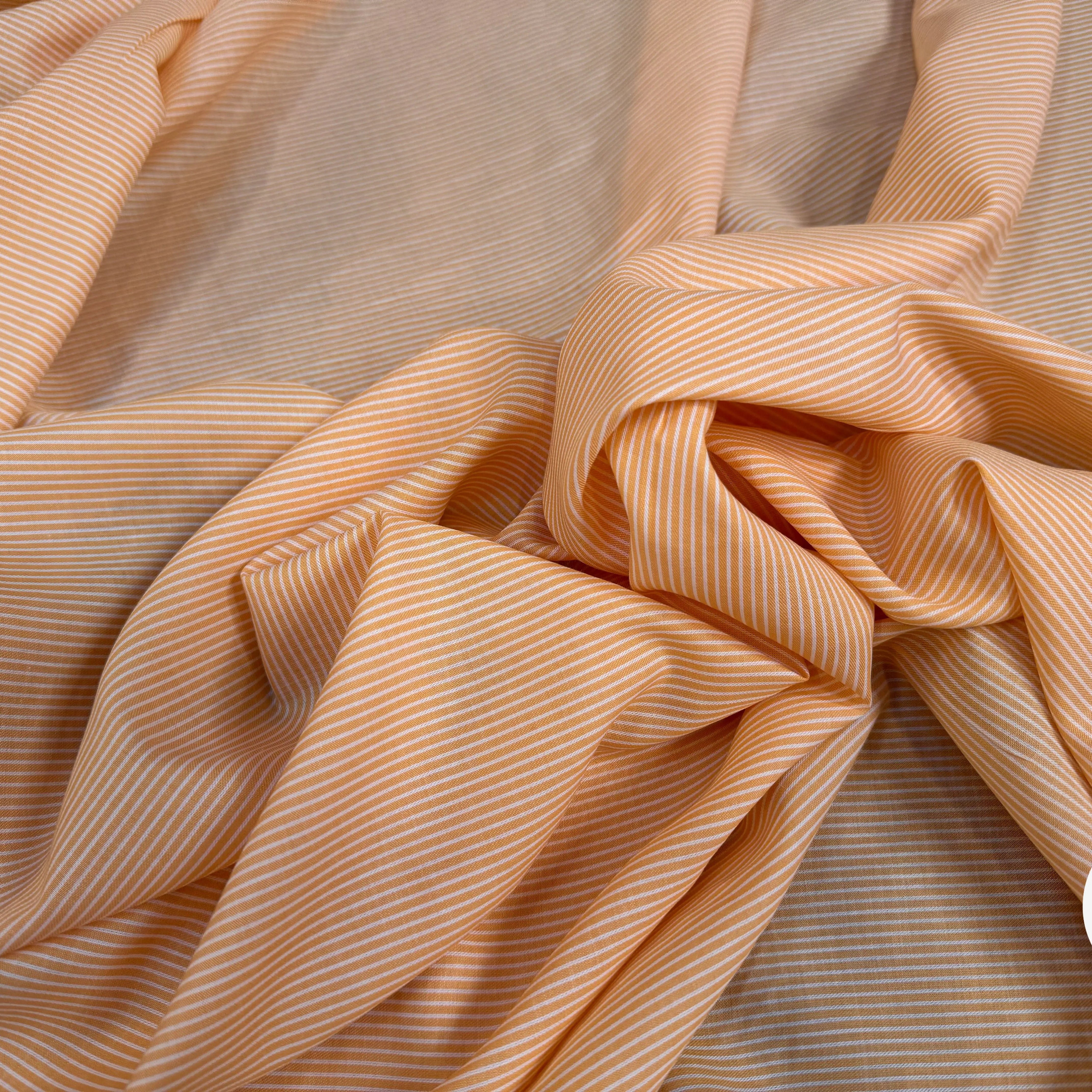 VISCOSE FROIDE RAYURES FOND ORANGE - My Little Coupon