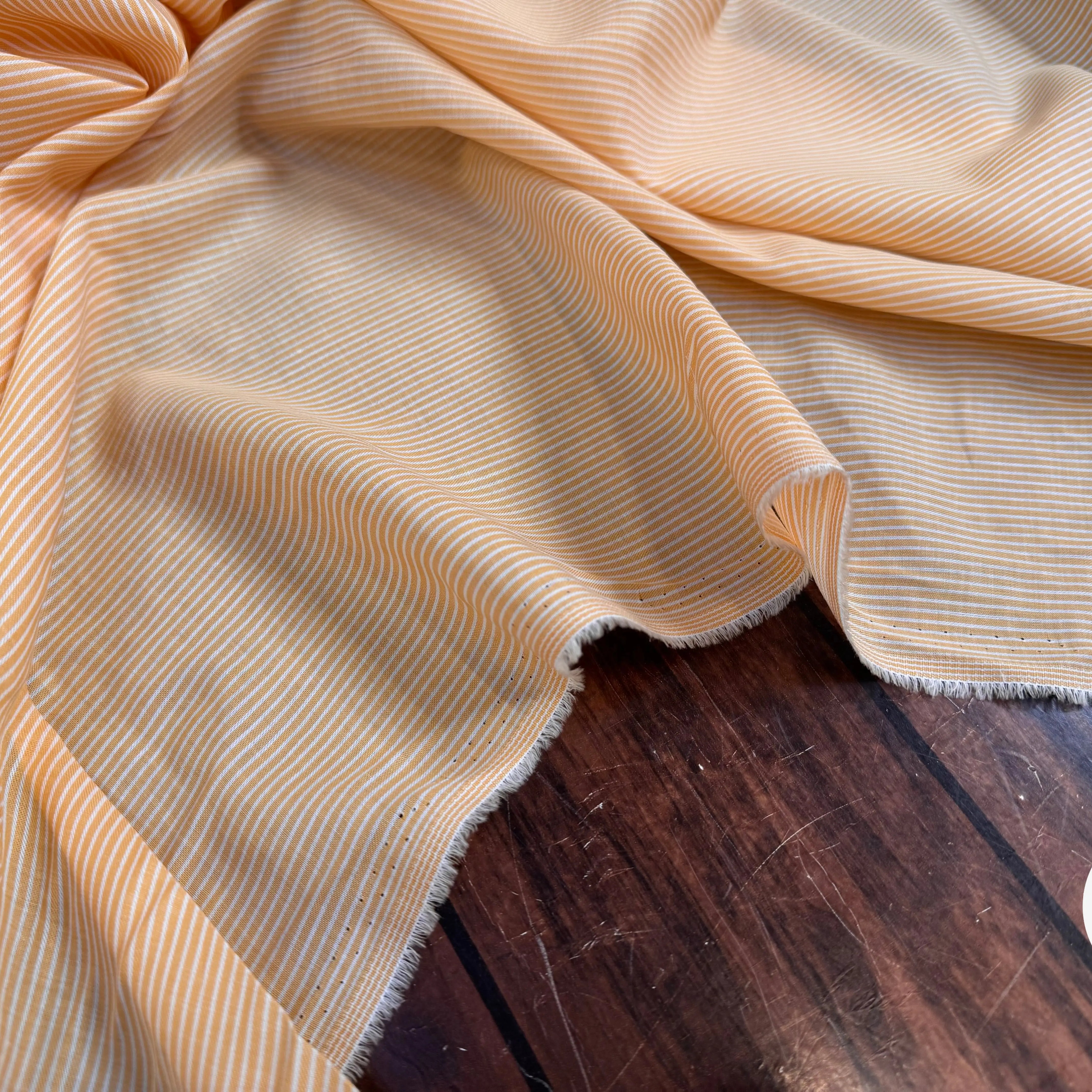 VISCOSE FROIDE RAYURES FOND ORANGE - My Little Coupon