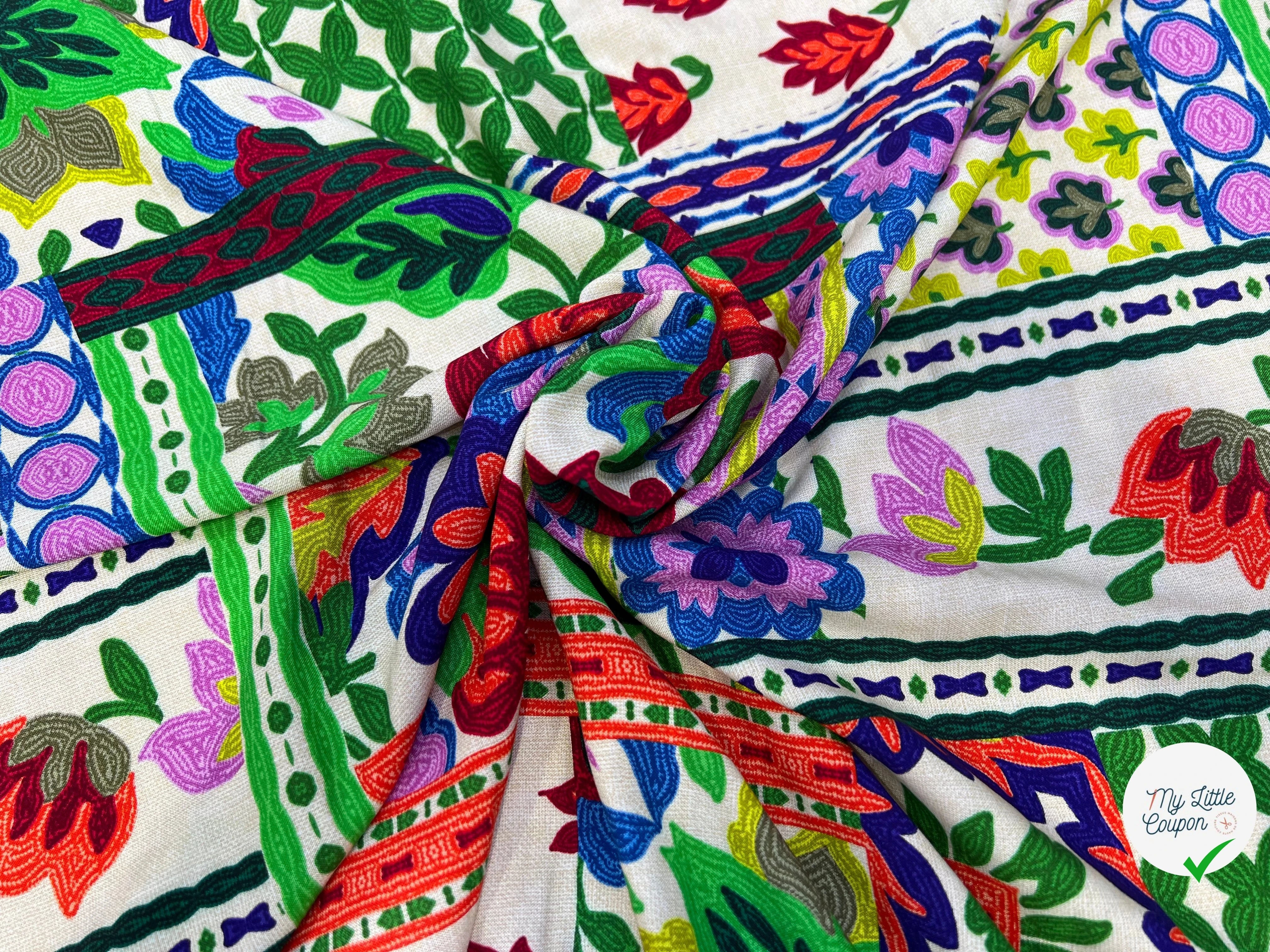VISCOSE GALIA ECRU 140 CM - My Little Coupon