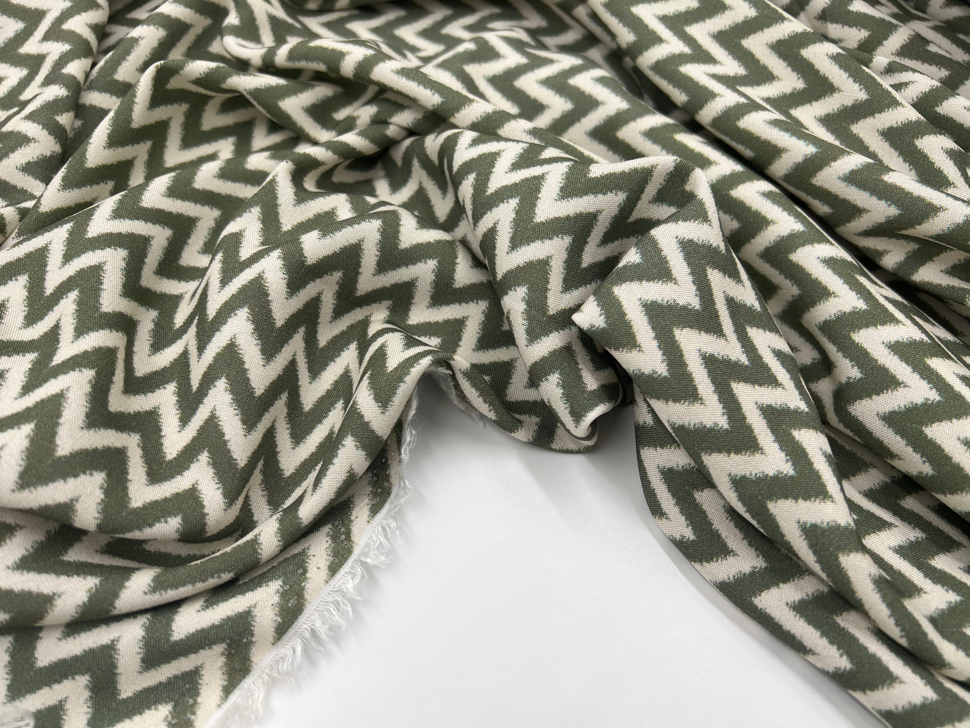 VISCOSE GÉOMÉTRIE CHIC KAKI MLC INTERN