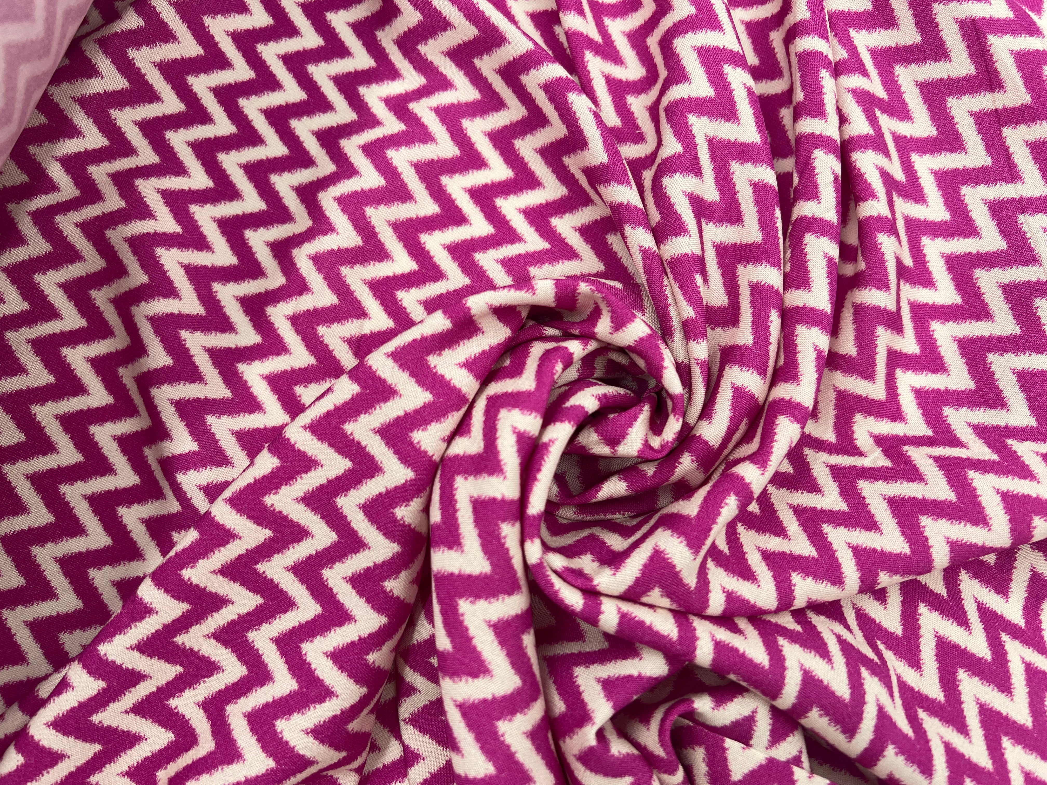 VISCOSE GÉOMÉTRIE CHIC ROSE MLC INTERN