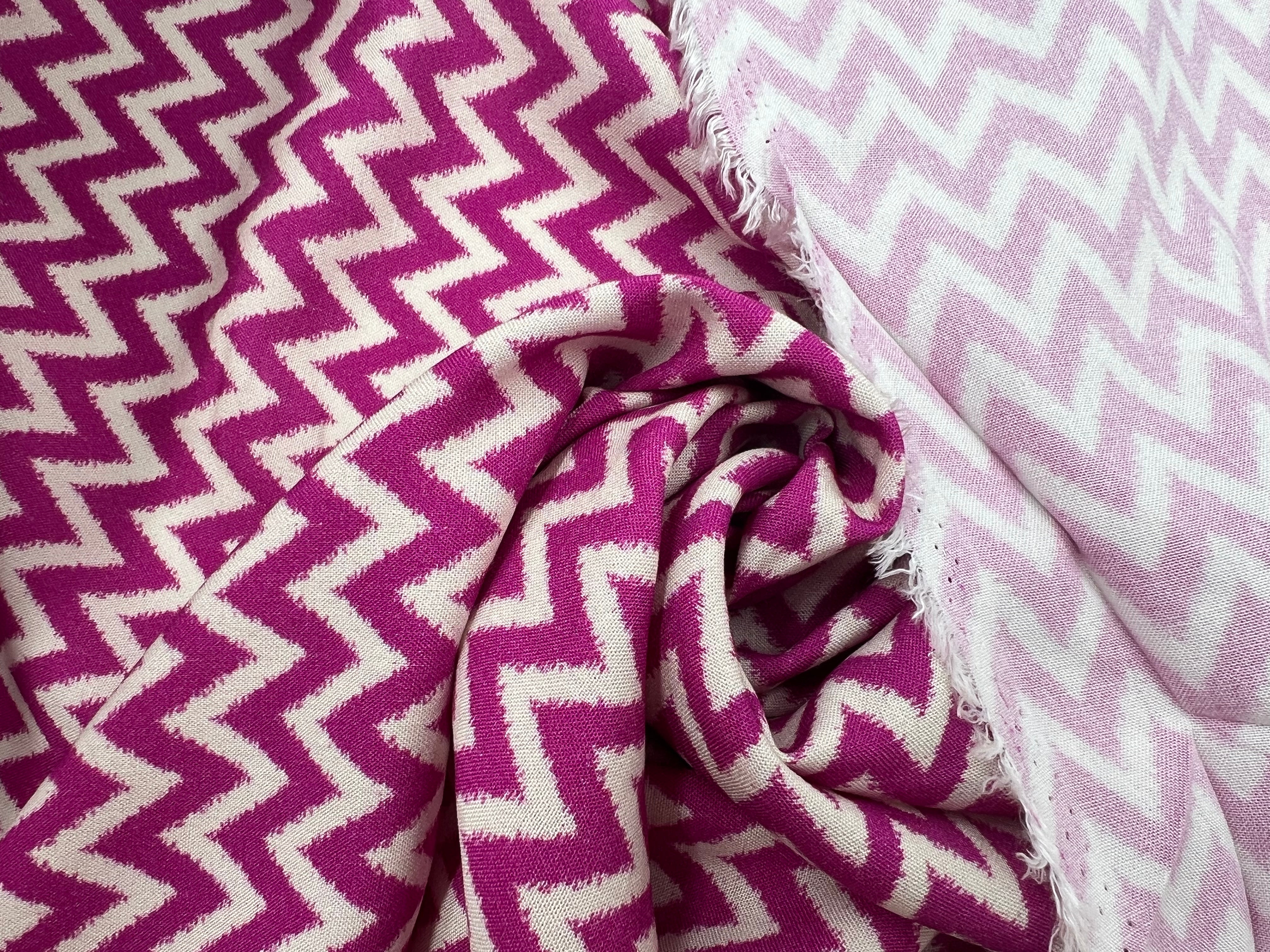 VISCOSE GÉOMÉTRIE CHIC ROSE MLC INTERN