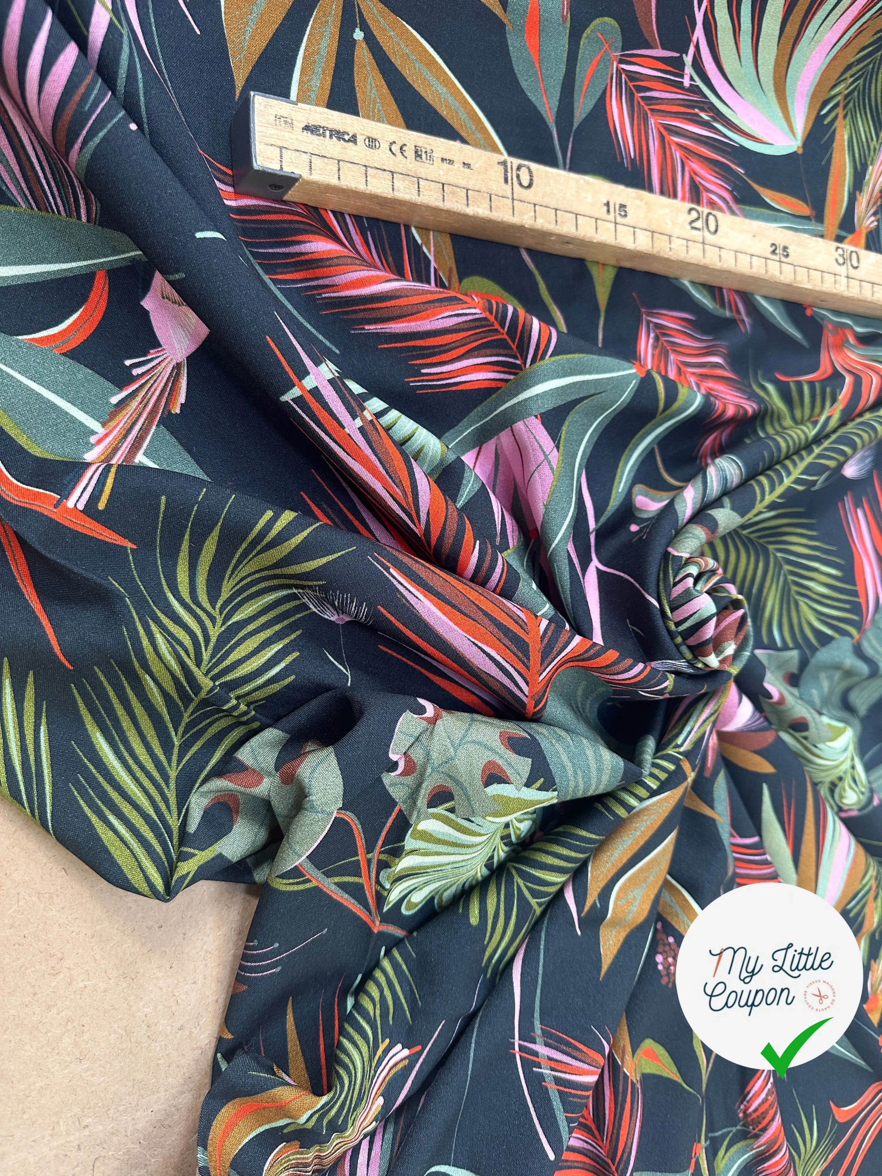 VISCOSE GULFSTREAM NOIR / MULTICO - My Little Coupon