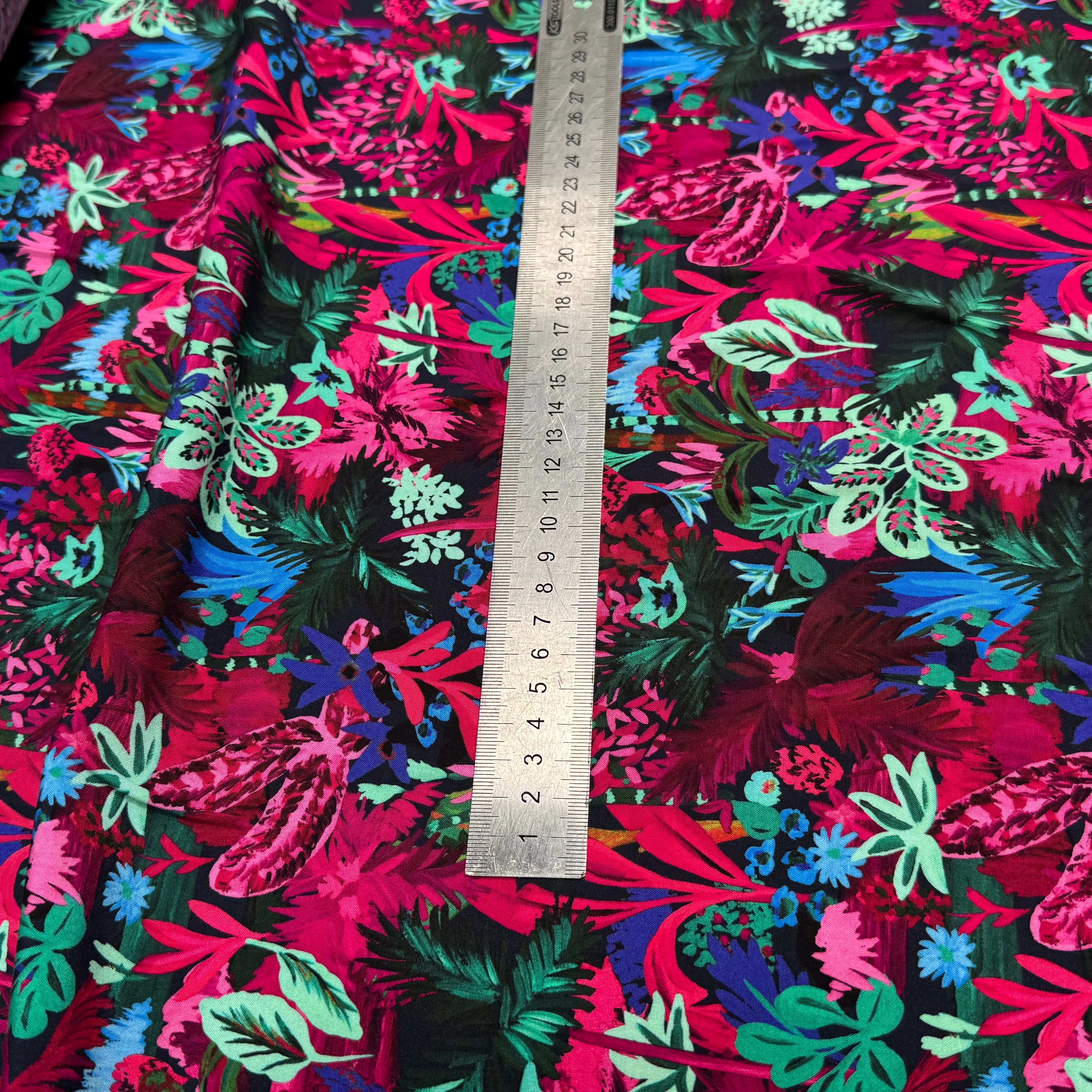 VISCOSE IMPRIMÉ FLUORESCENT MULTICOLORE CARMEN FLUORESCENT - My Little Coupon