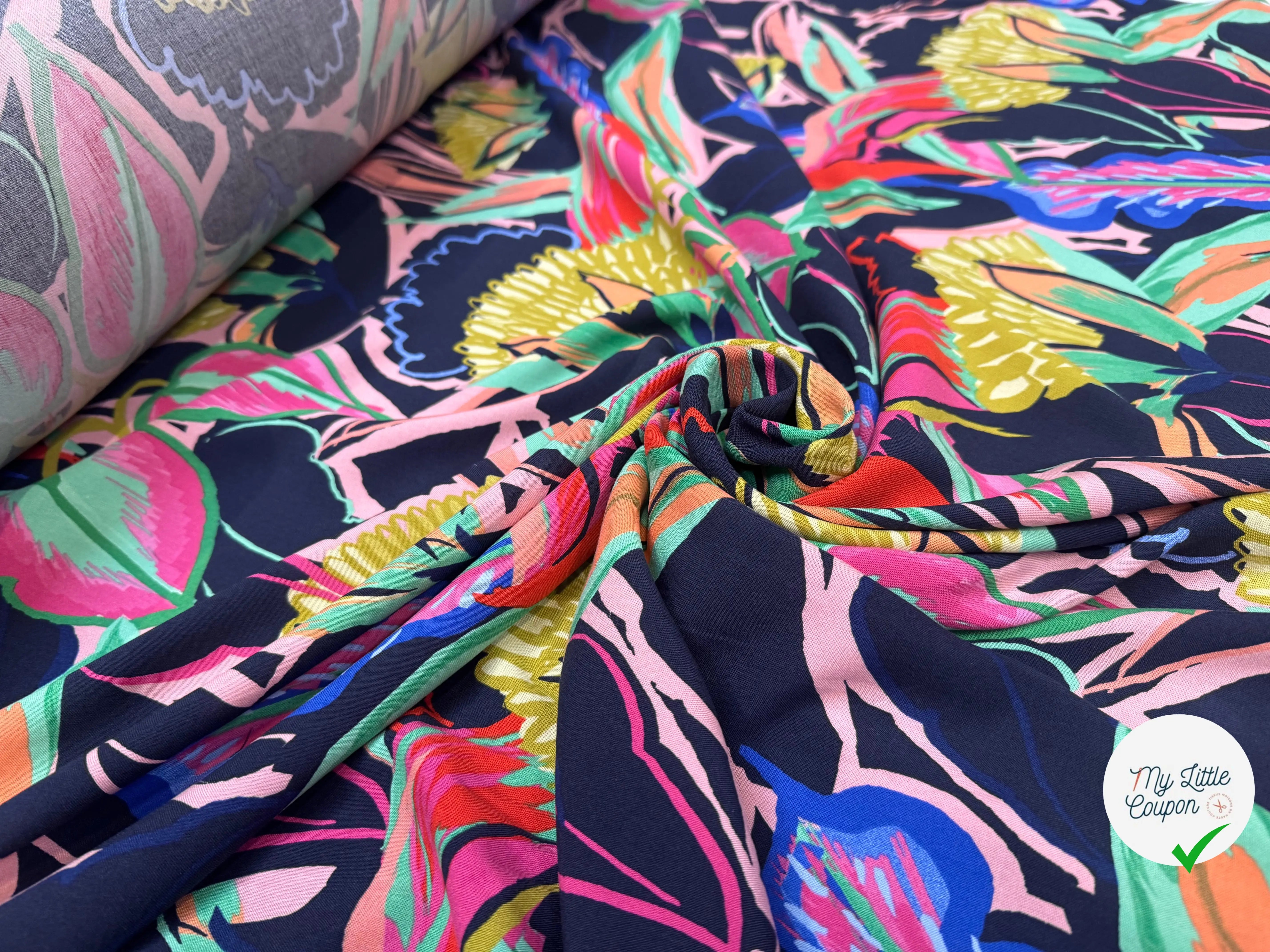 VISCOSE IMPRIMÉE FLEURS SAUVAGES - My Little Coupon