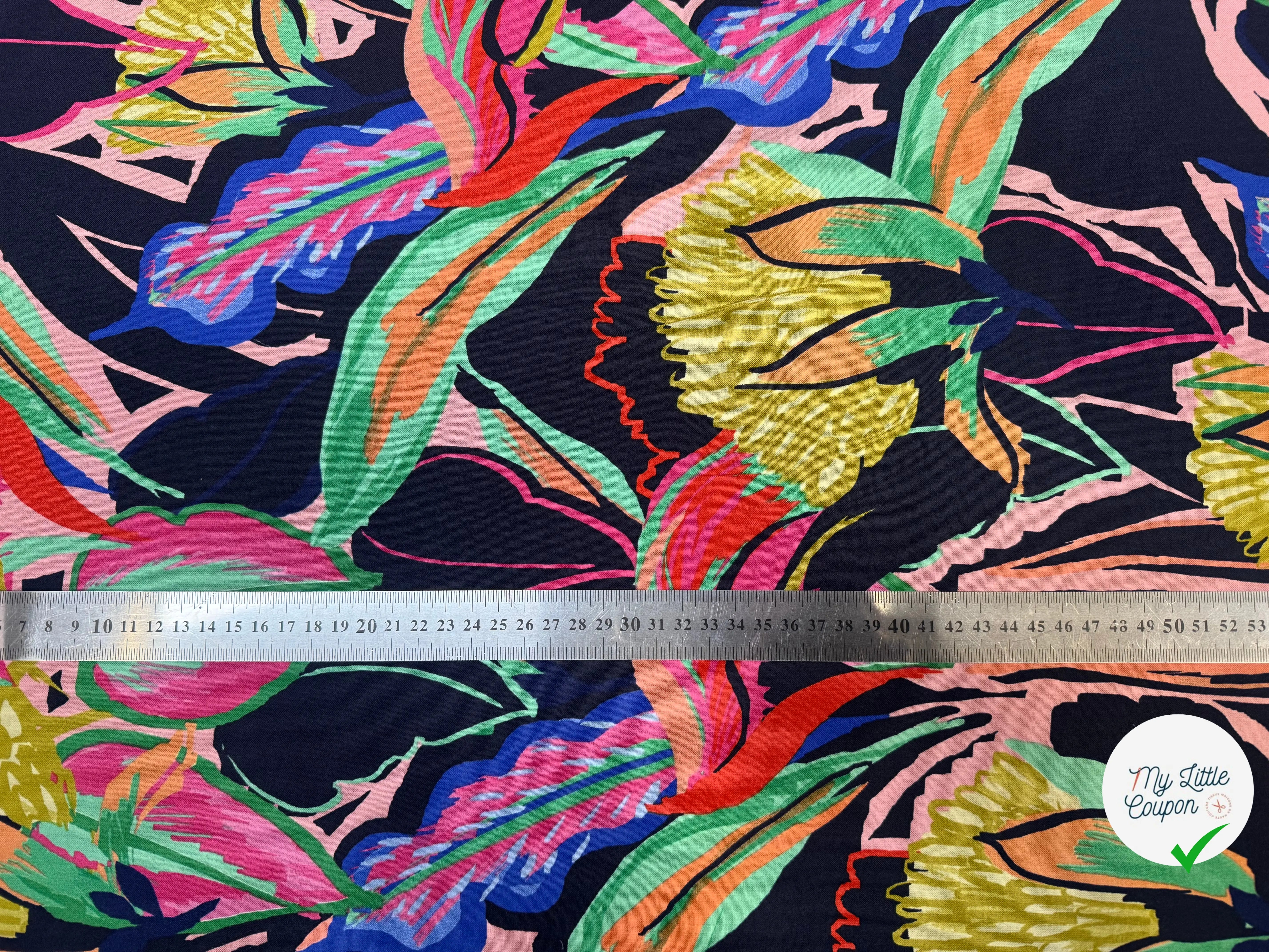 VISCOSE IMPRIMÉE FLEURS SAUVAGES - My Little Coupon