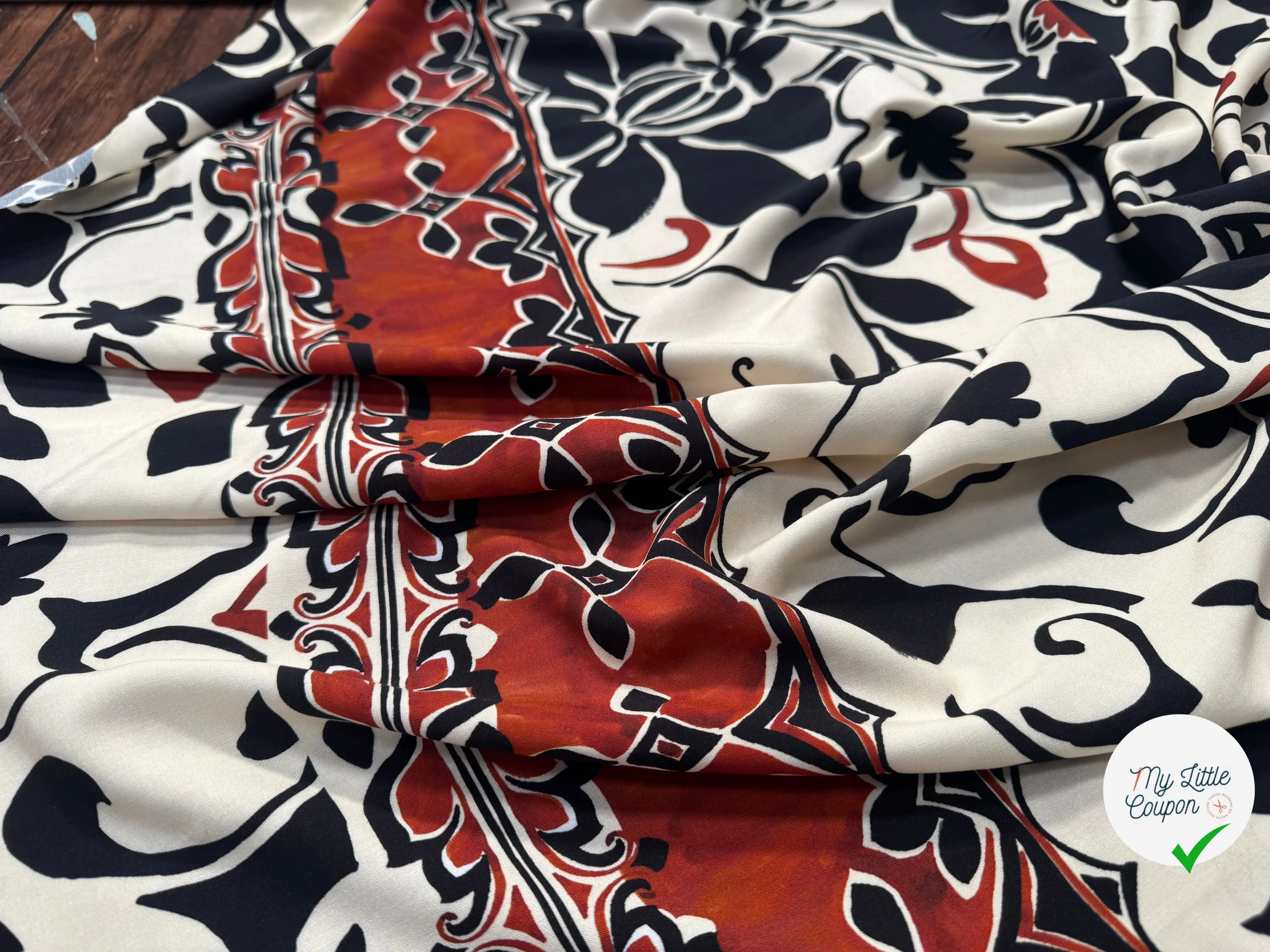 VISCOSE IMPRIMÉE JASMINE INKJET-R0190B-ES7 - My Little Coupon