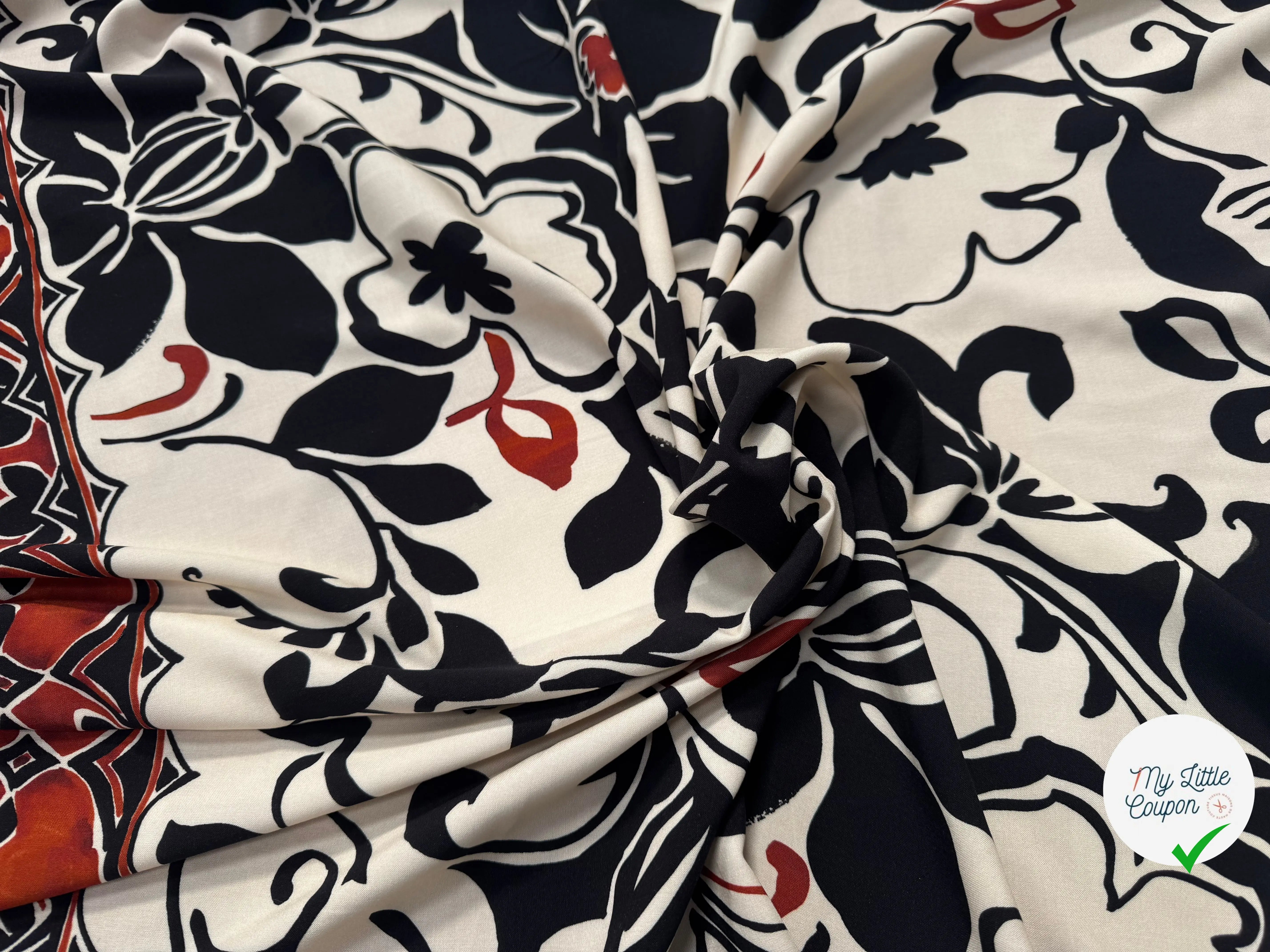 VISCOSE IMPRIMÉE JASMINE INKJET-R0190B-ES7 - My Little Coupon