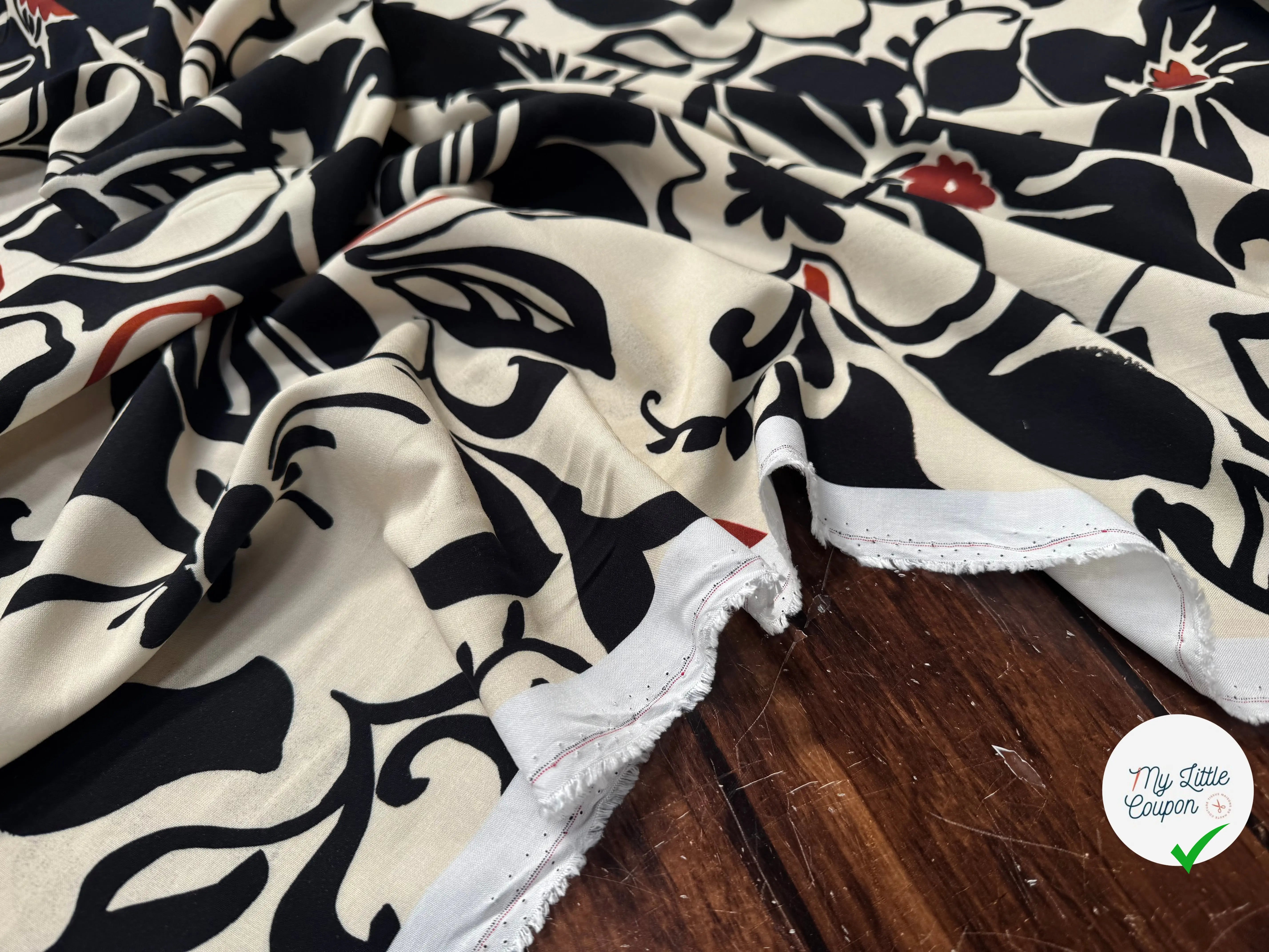 VISCOSE IMPRIMÉE JASMINE INKJET-R0190B-ES7 - My Little Coupon