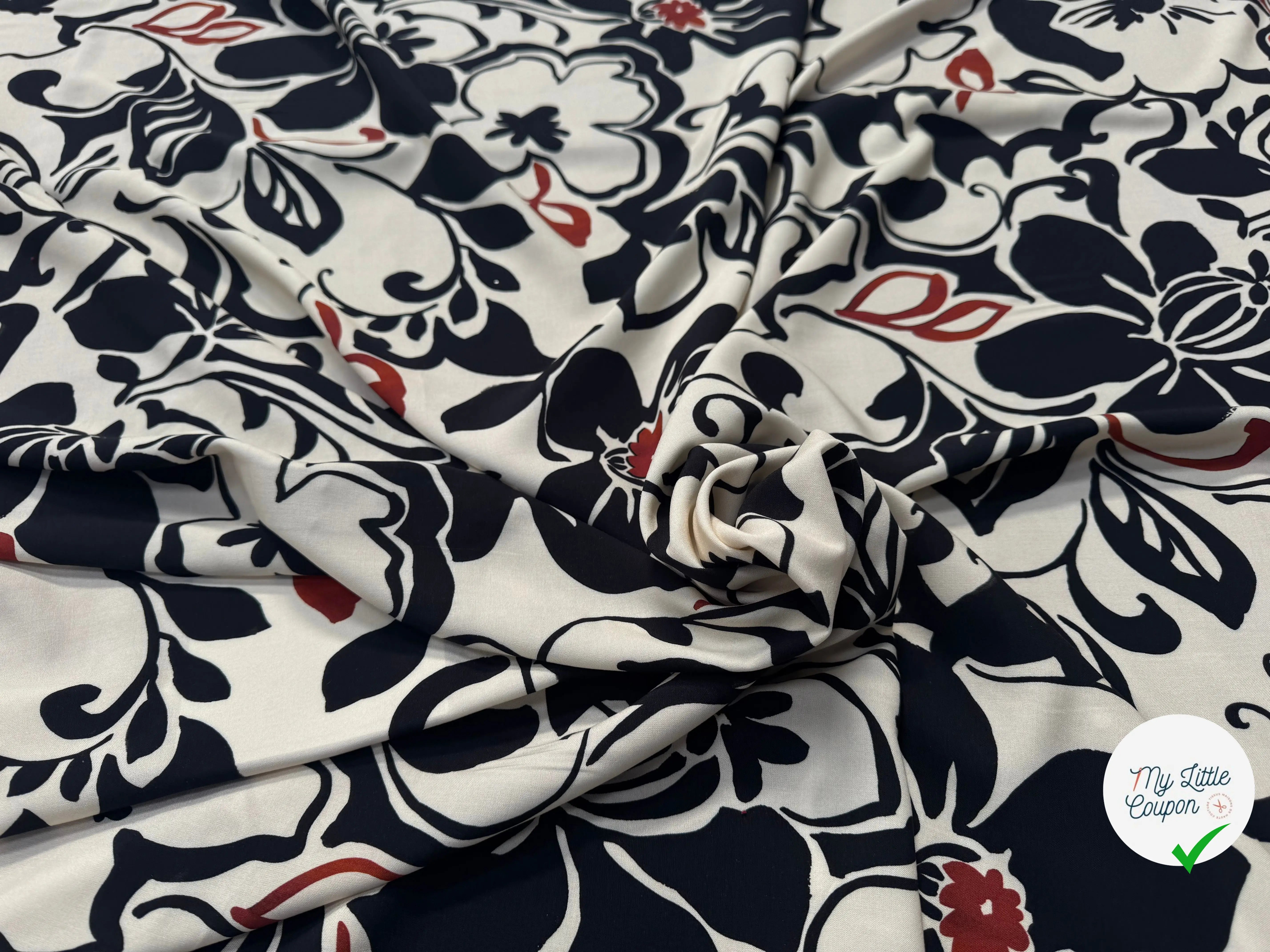 VISCOSE IMPRIMÉE JASMINE INKJET-R0190B-ES7 - My Little Coupon