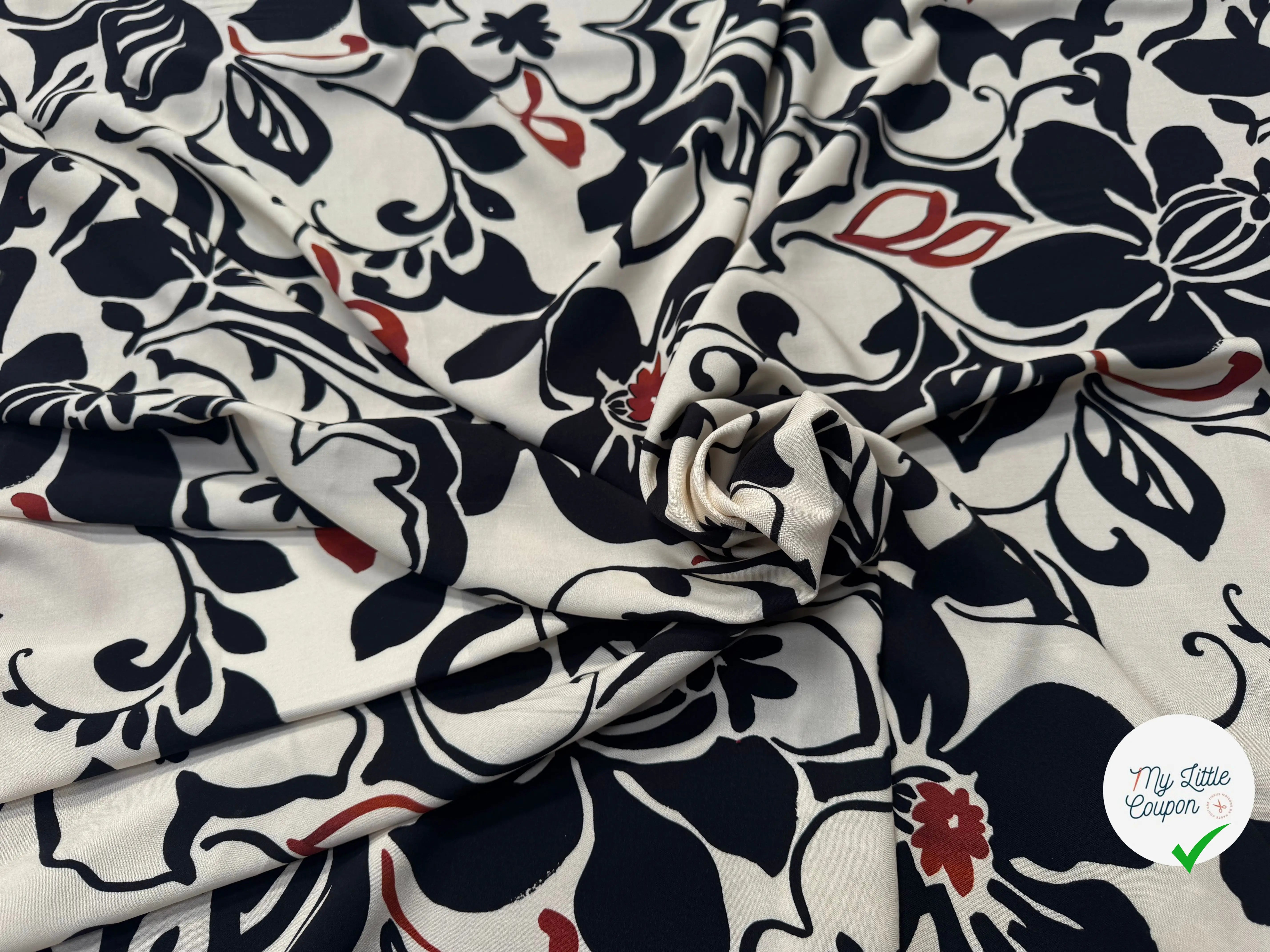 VISCOSE IMPRIMÉE JASMINE INKJET-R0190B-ES7 - My Little Coupon