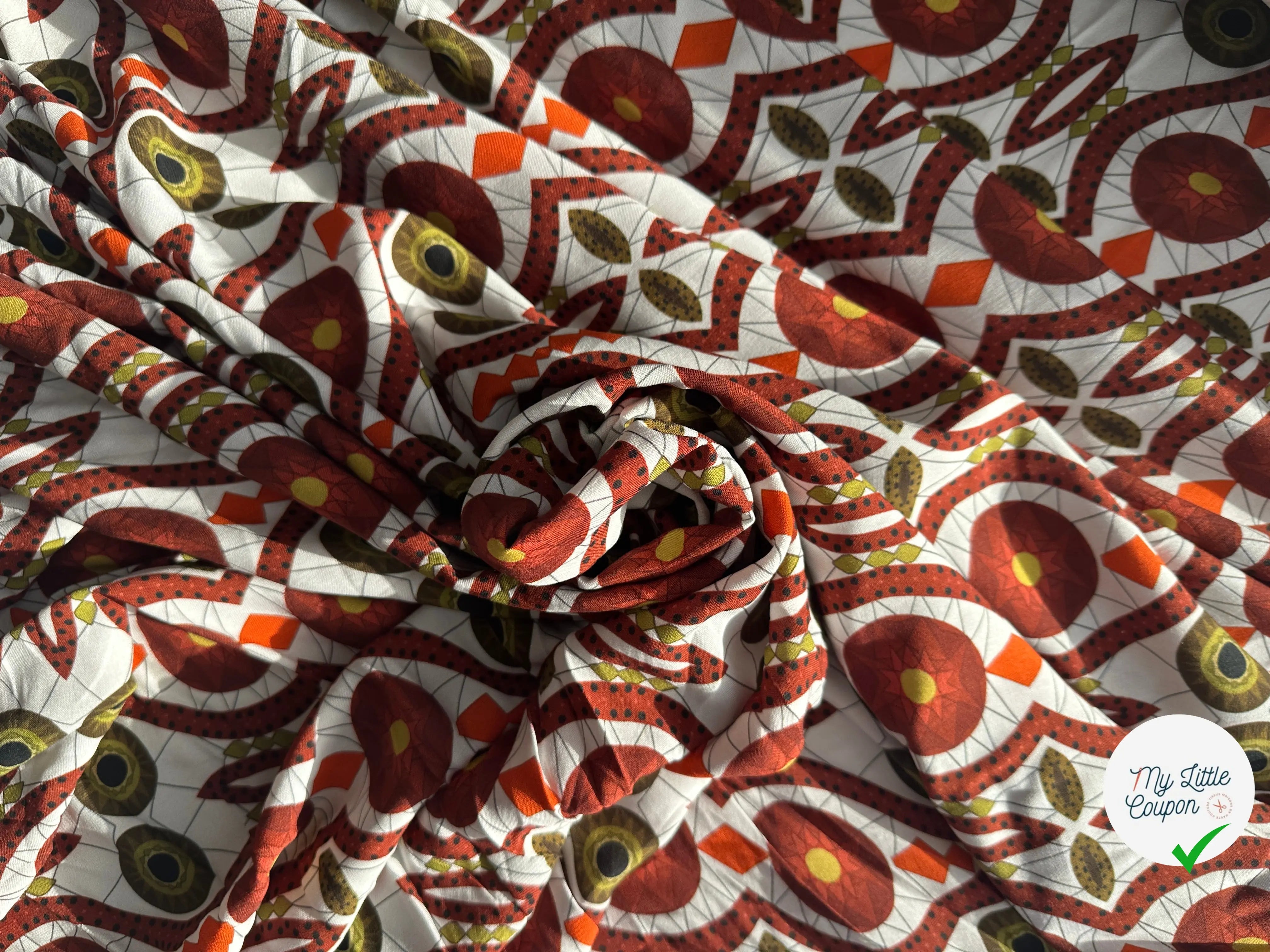 VISCOSE JARDIN DE FOLIE TENDANCE ORANGEJUICE MLC INTERN
