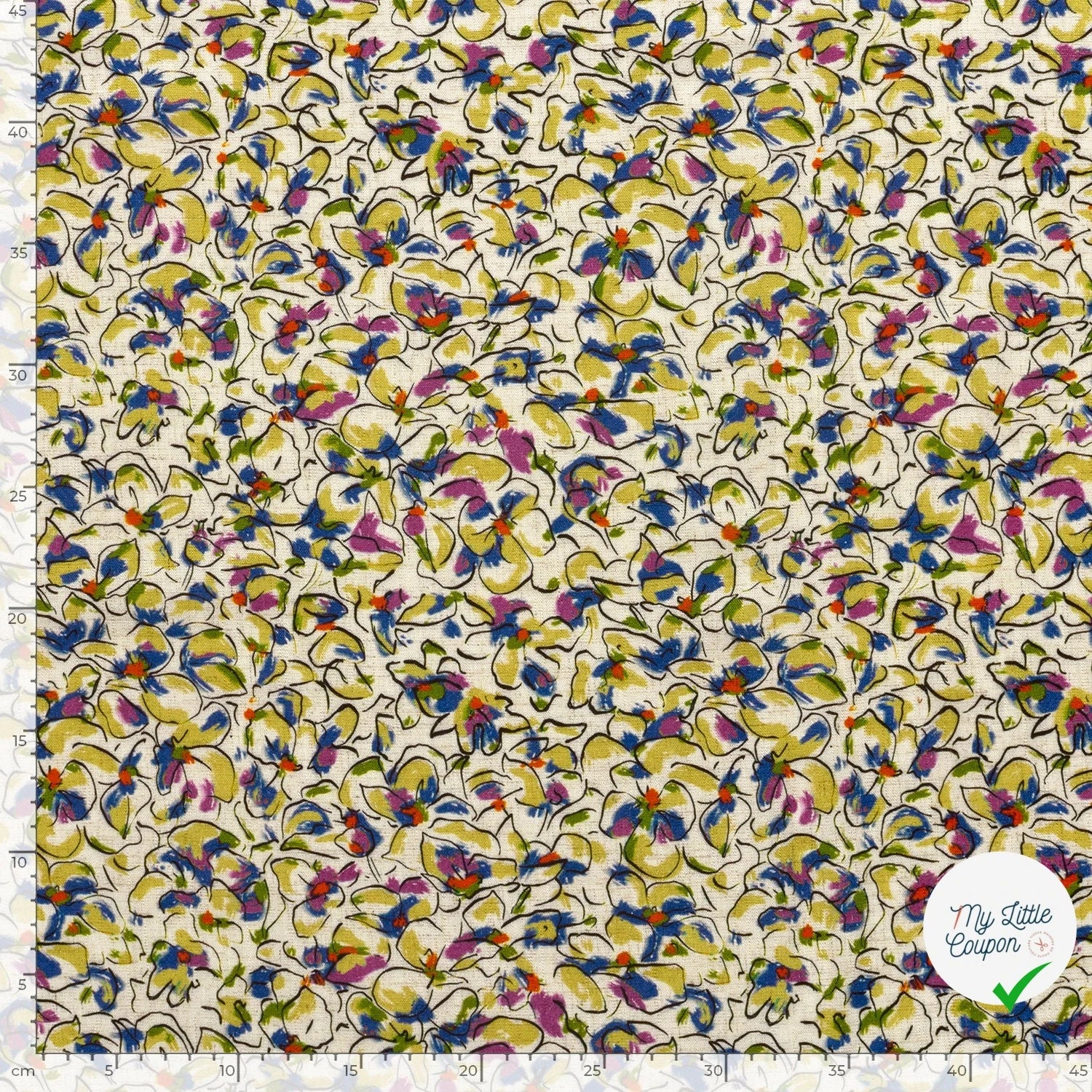 VISCOSE LIN FLOWERS 2 - My Little Coupon