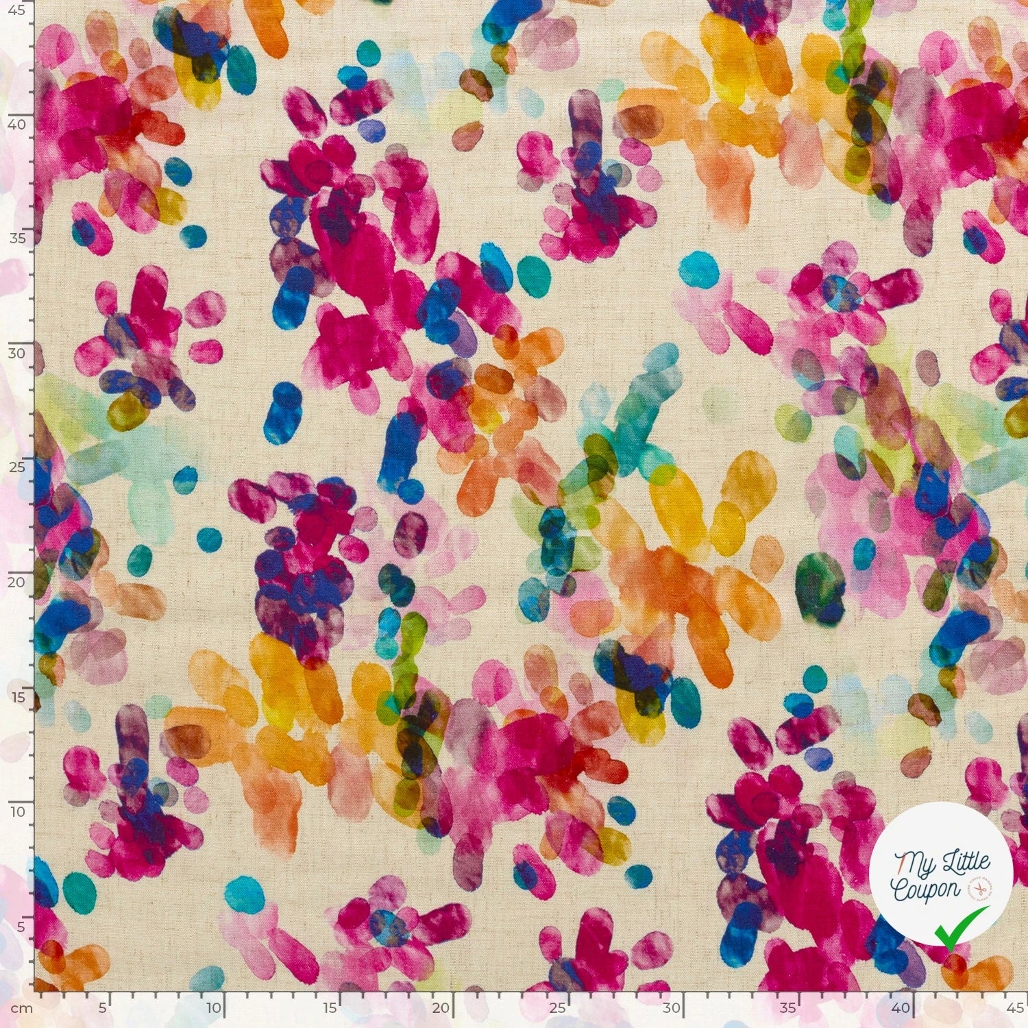 VISCOSE LIN FLOWERS 3 - My Little Coupon
