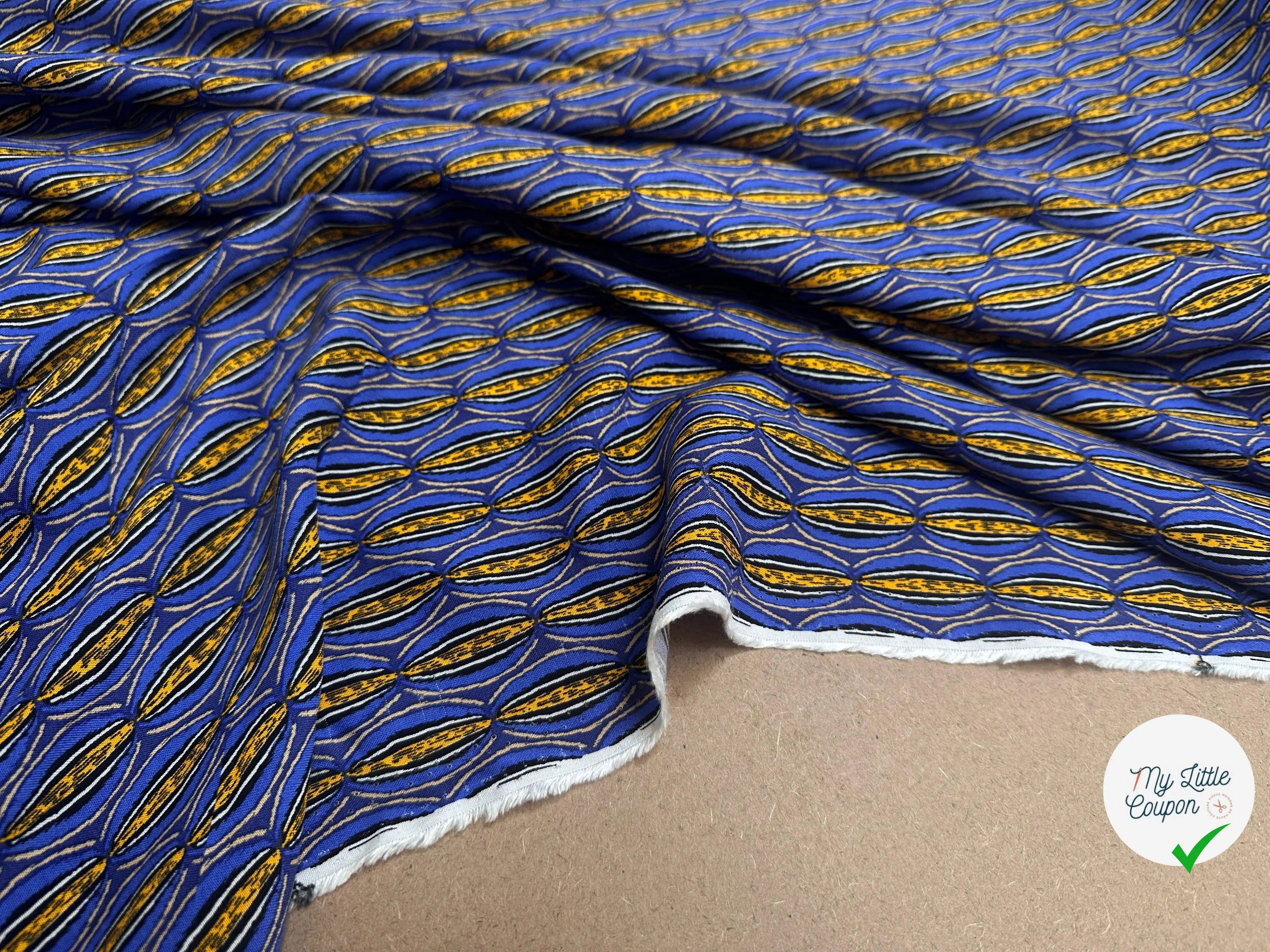 VISCOSE MANIOC BLEU OEKO-TEX - My Little Coupon