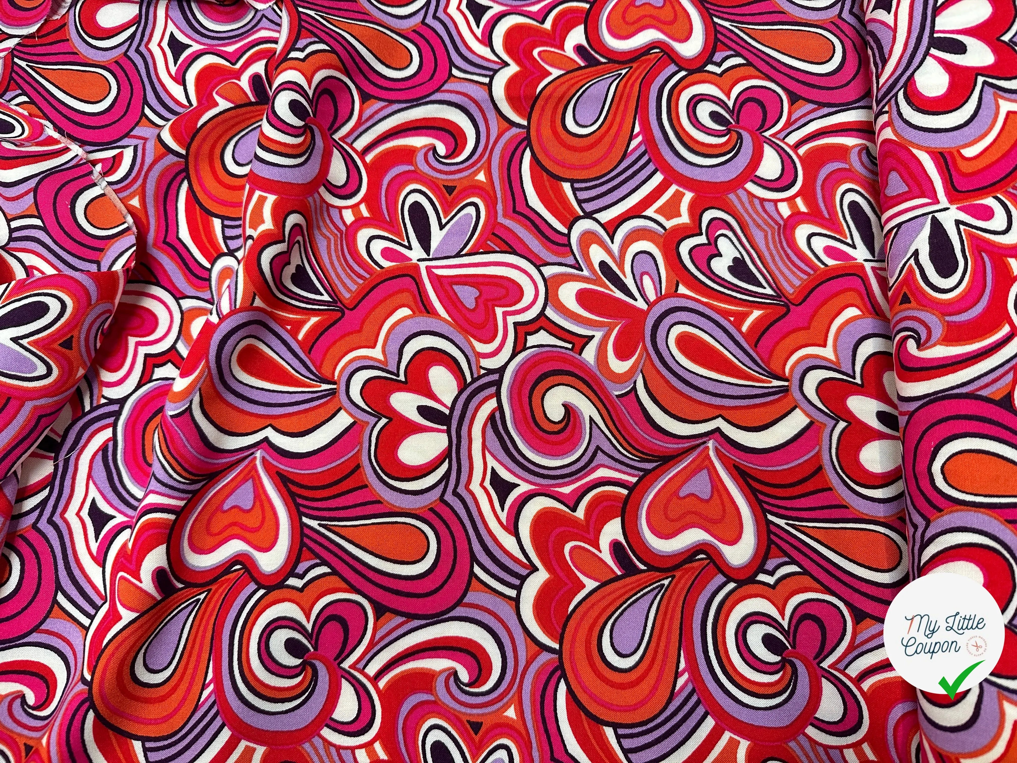 VISCOSE MIKA2 ROSE / ORANGE - My Little Coupon