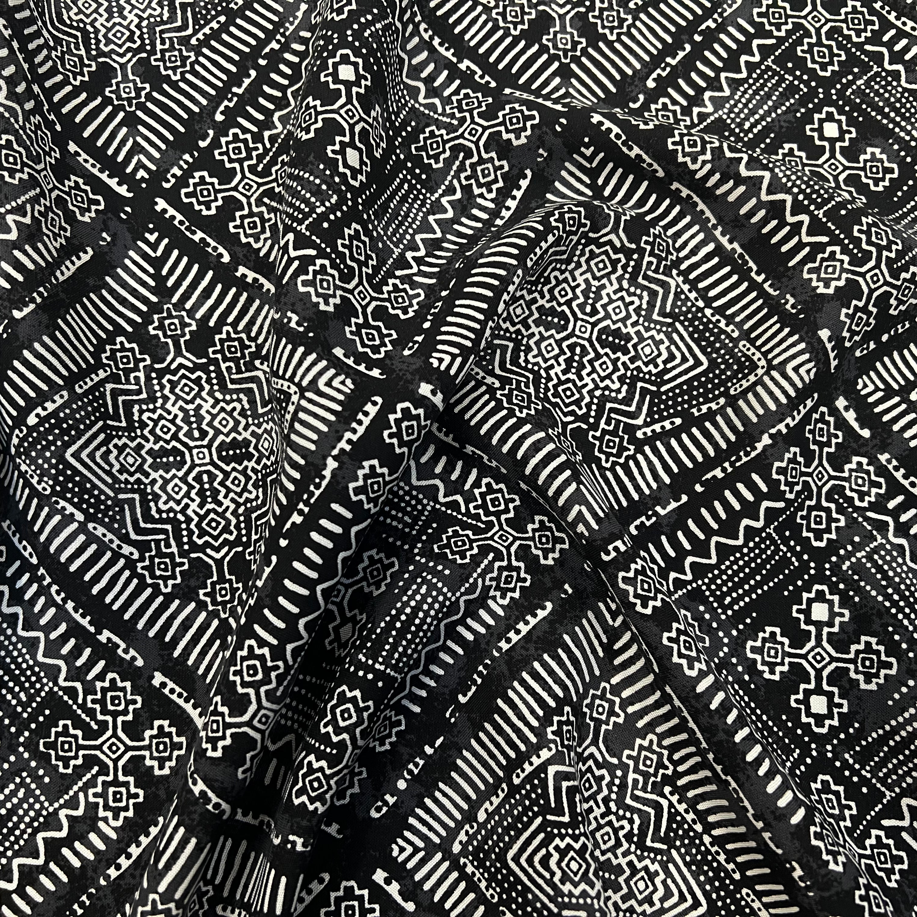 VISCOSE MOTIF GEOMETRIQUE MSO