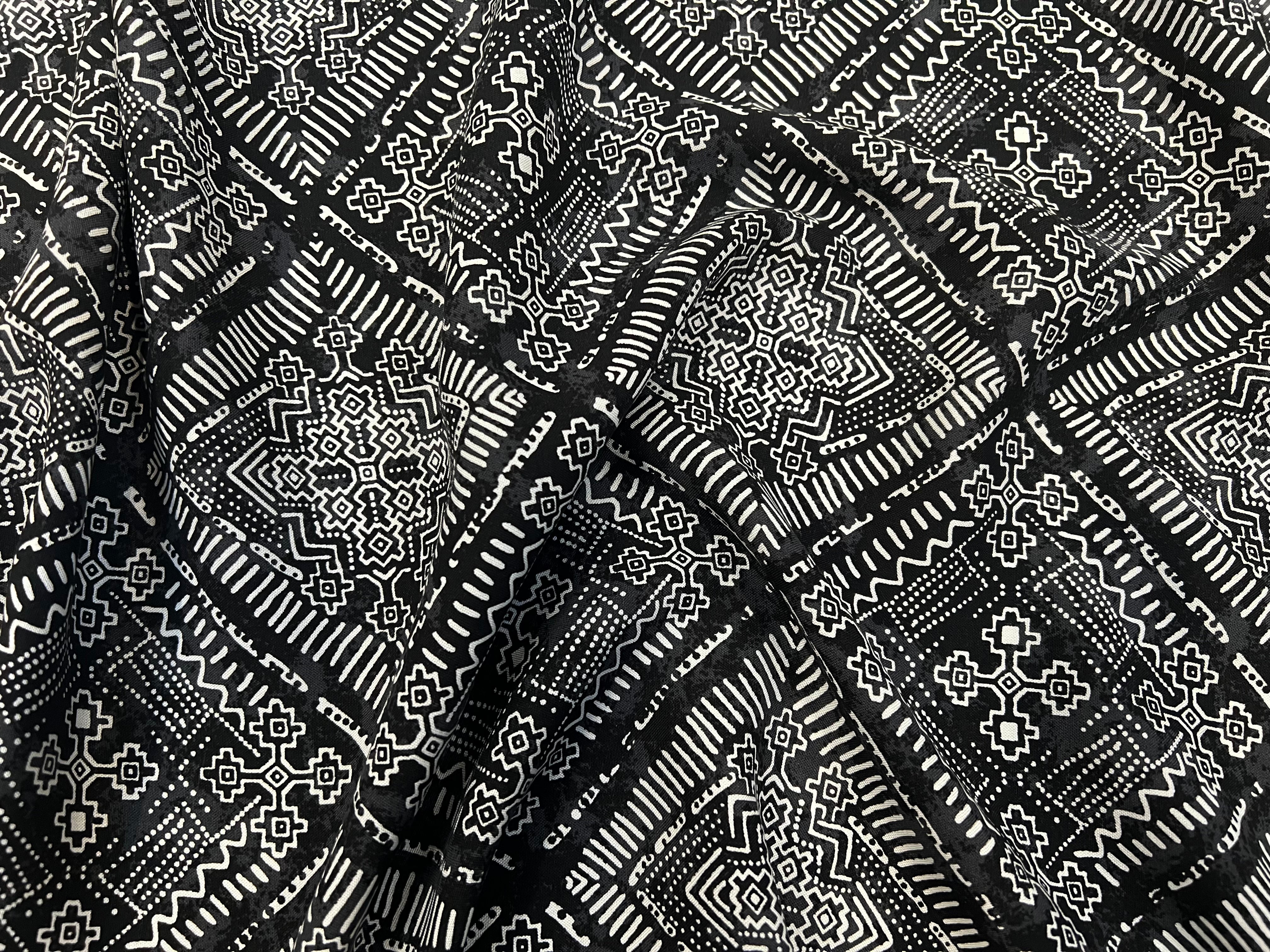 VISCOSE MOTIF GEOMETRIQUE MSO