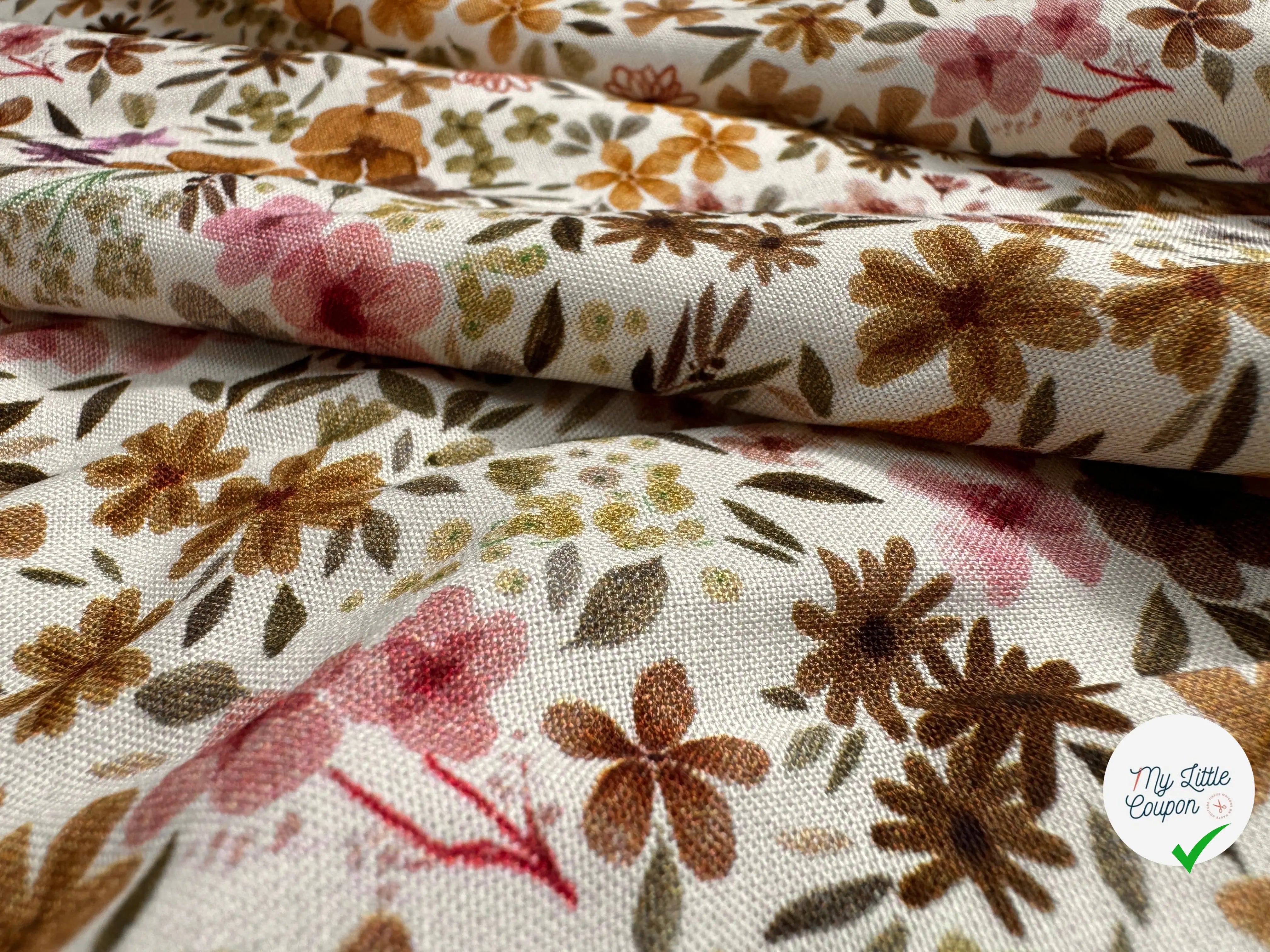 VISCOSE ROMANE NATUREL / LILAS - My Little Coupon