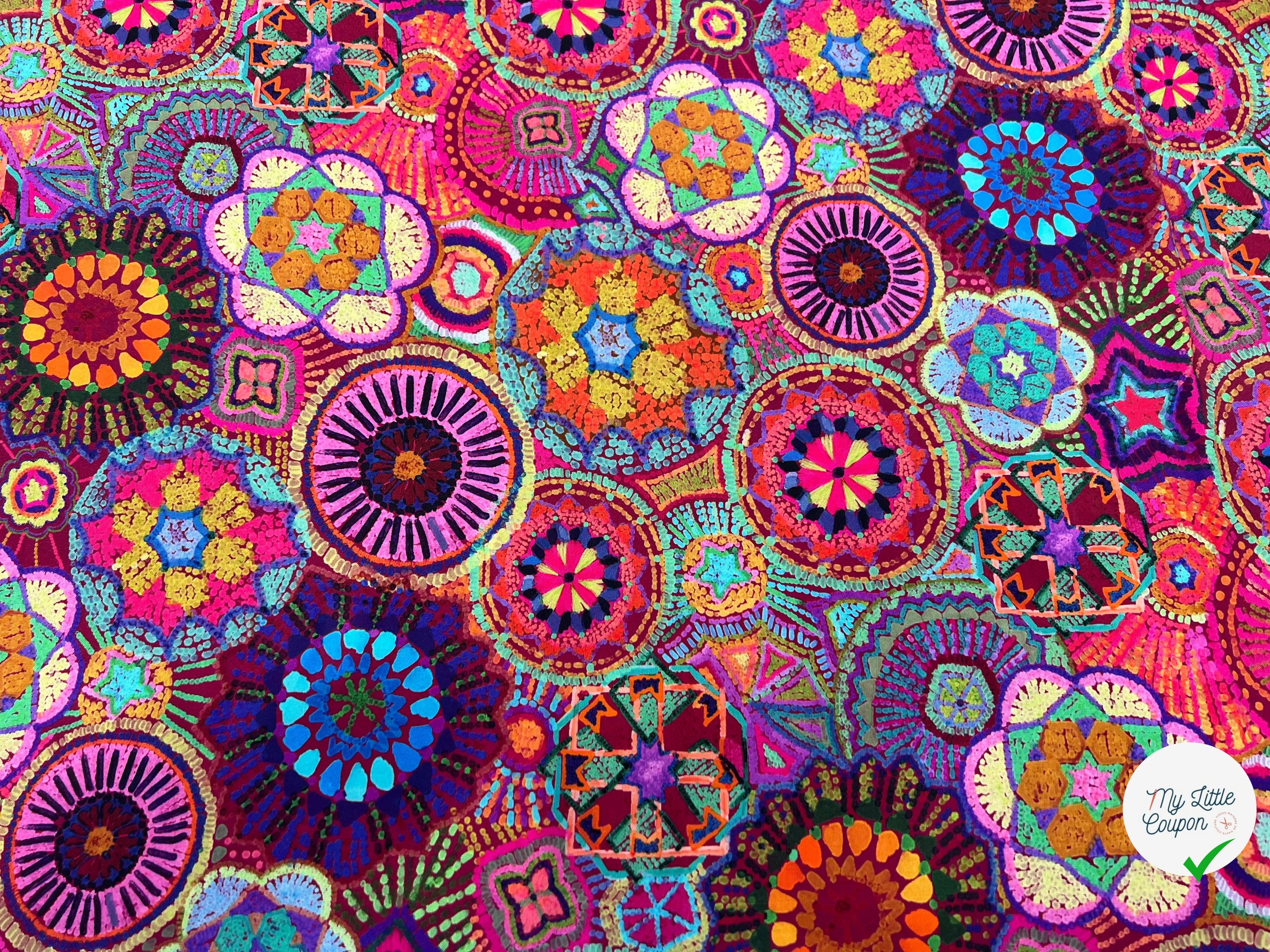 VISCOSE ROSACE FUCHSIA 140 CM - My Little Coupon
