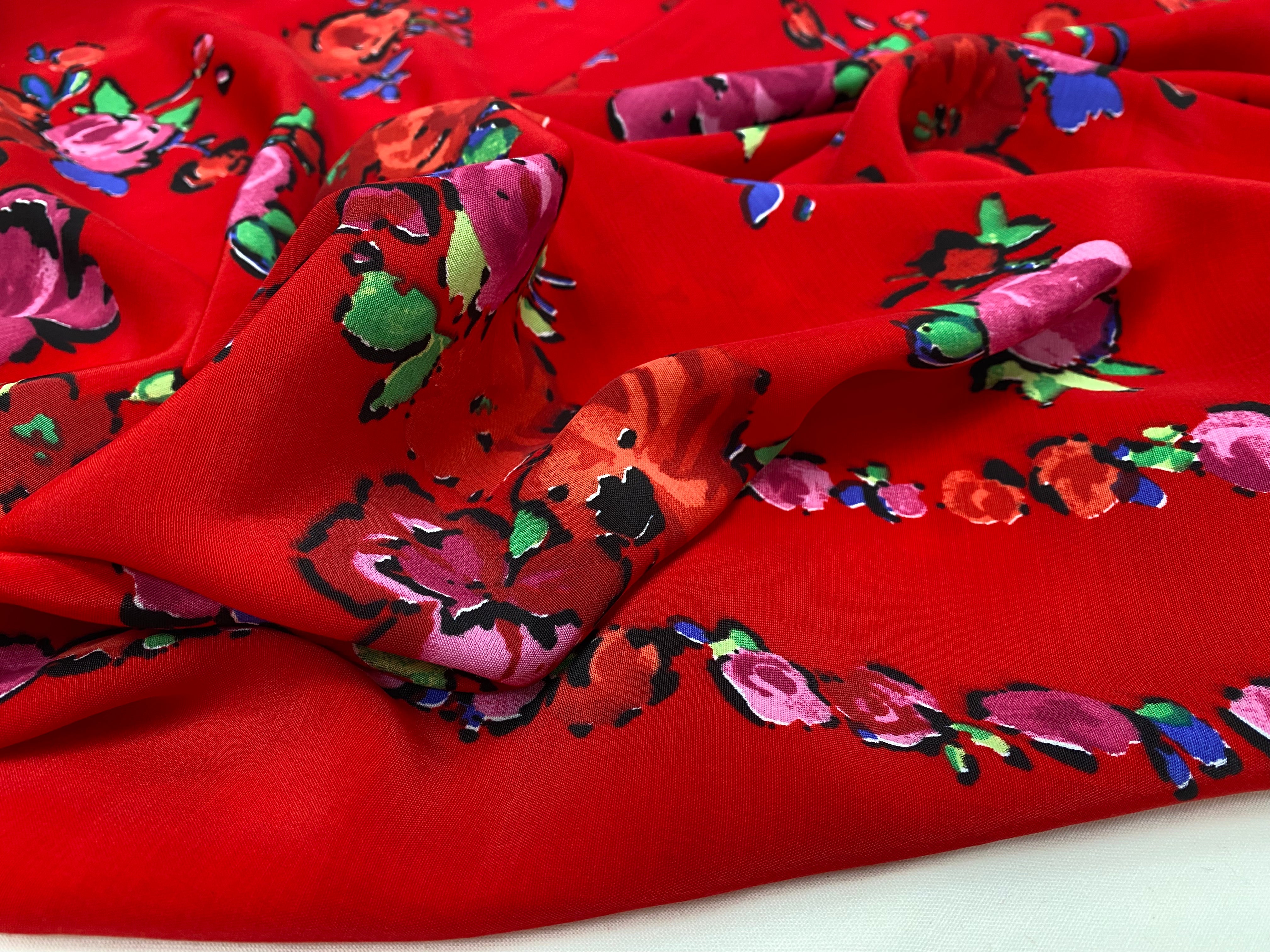 VISCOSE ROUGE DE FLEURS SUPERBEÂ - My Little Coupon