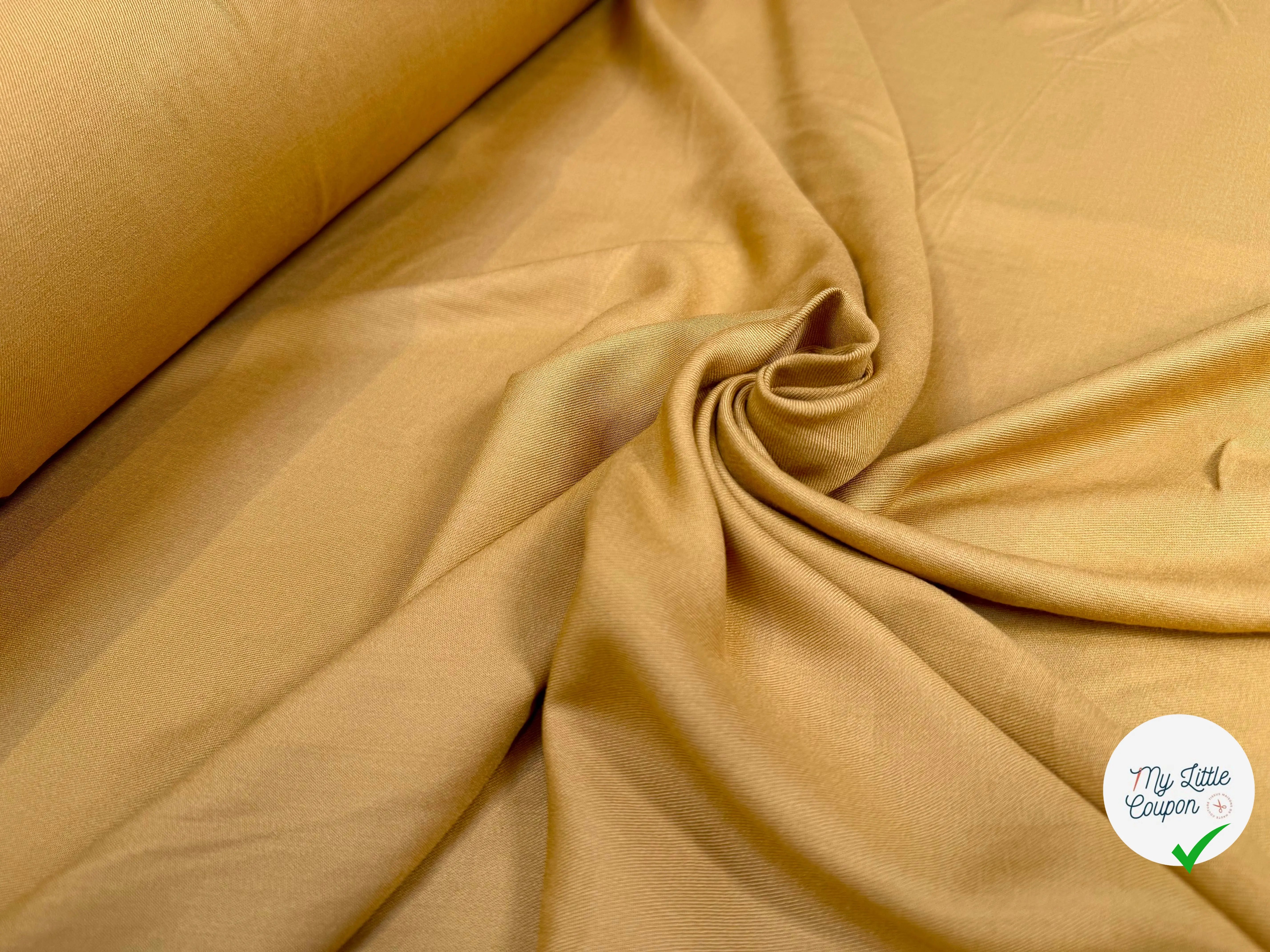 VISCOSE SALOME OCRE 100% VISCOSE - My Little Coupon