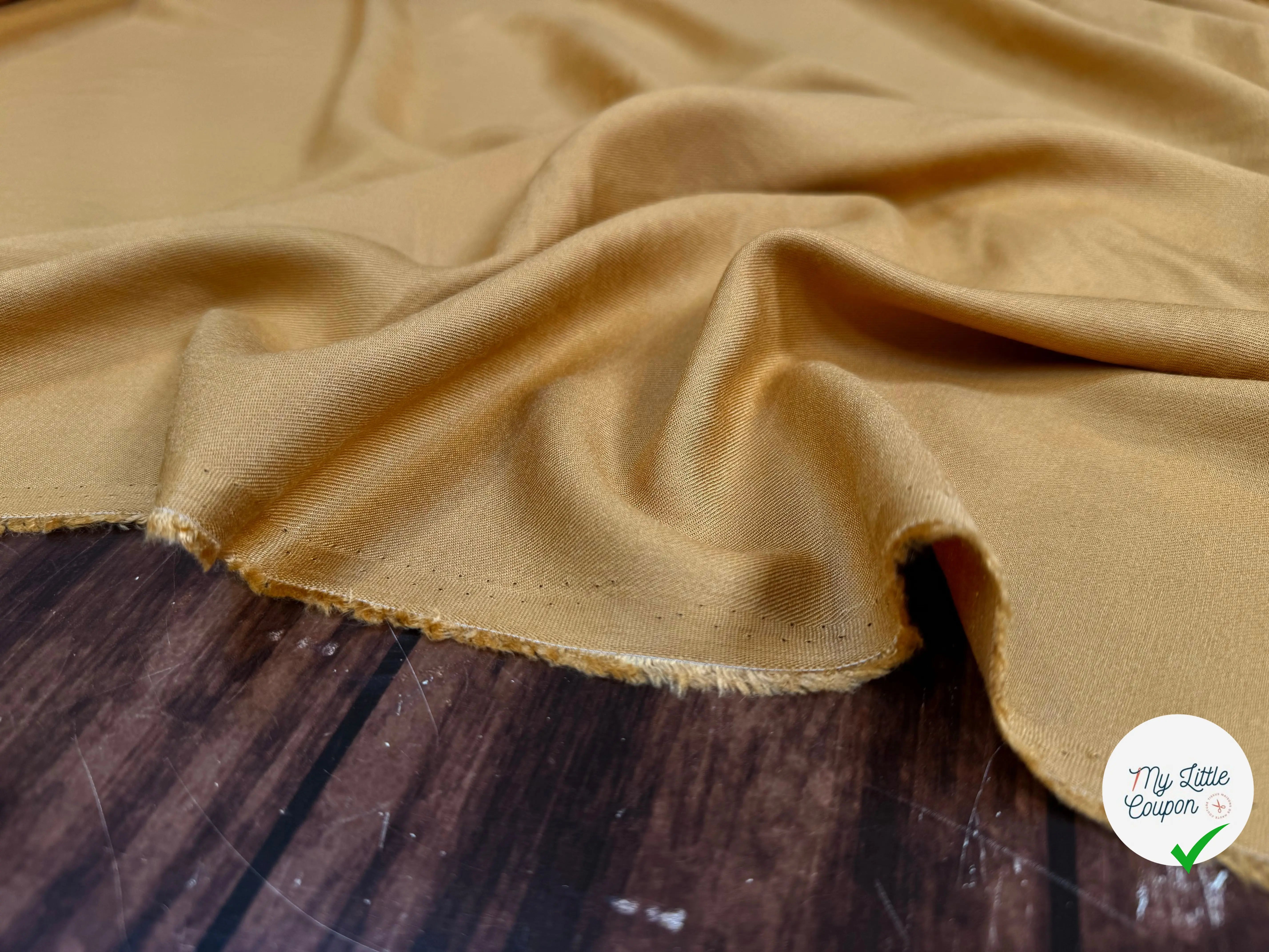 VISCOSE SALOME OCRE 100% VISCOSE - My Little Coupon
