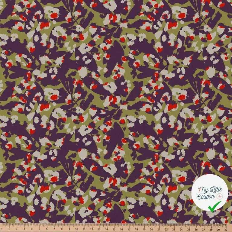 VISCOSE SAVARTY OLIVE / ROUGE 1G D5X 150 - My Little Coupon
