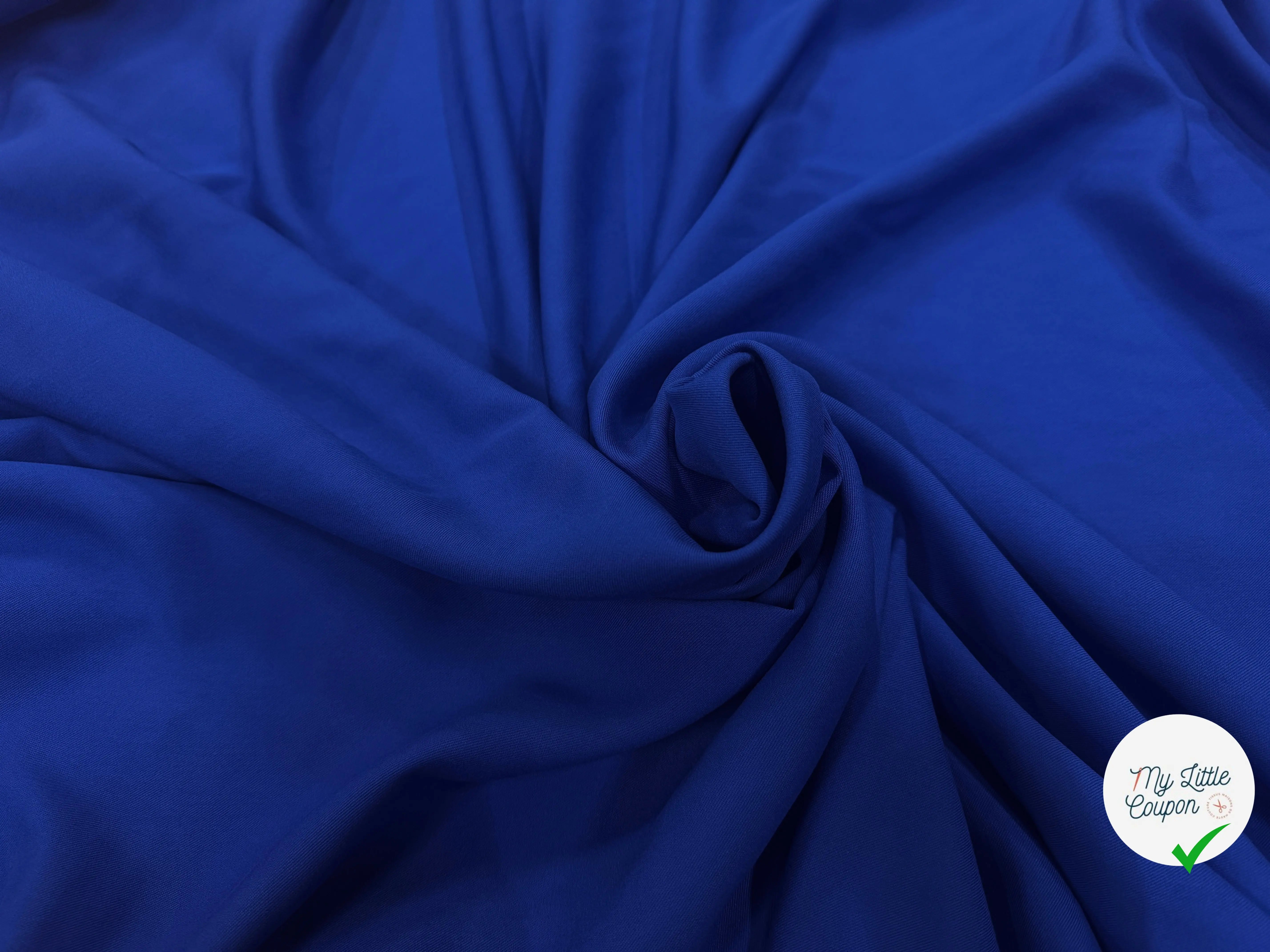 VISCOSE SERGÉE BLEU ROI SUPERBE TENUE - My Little Coupon
