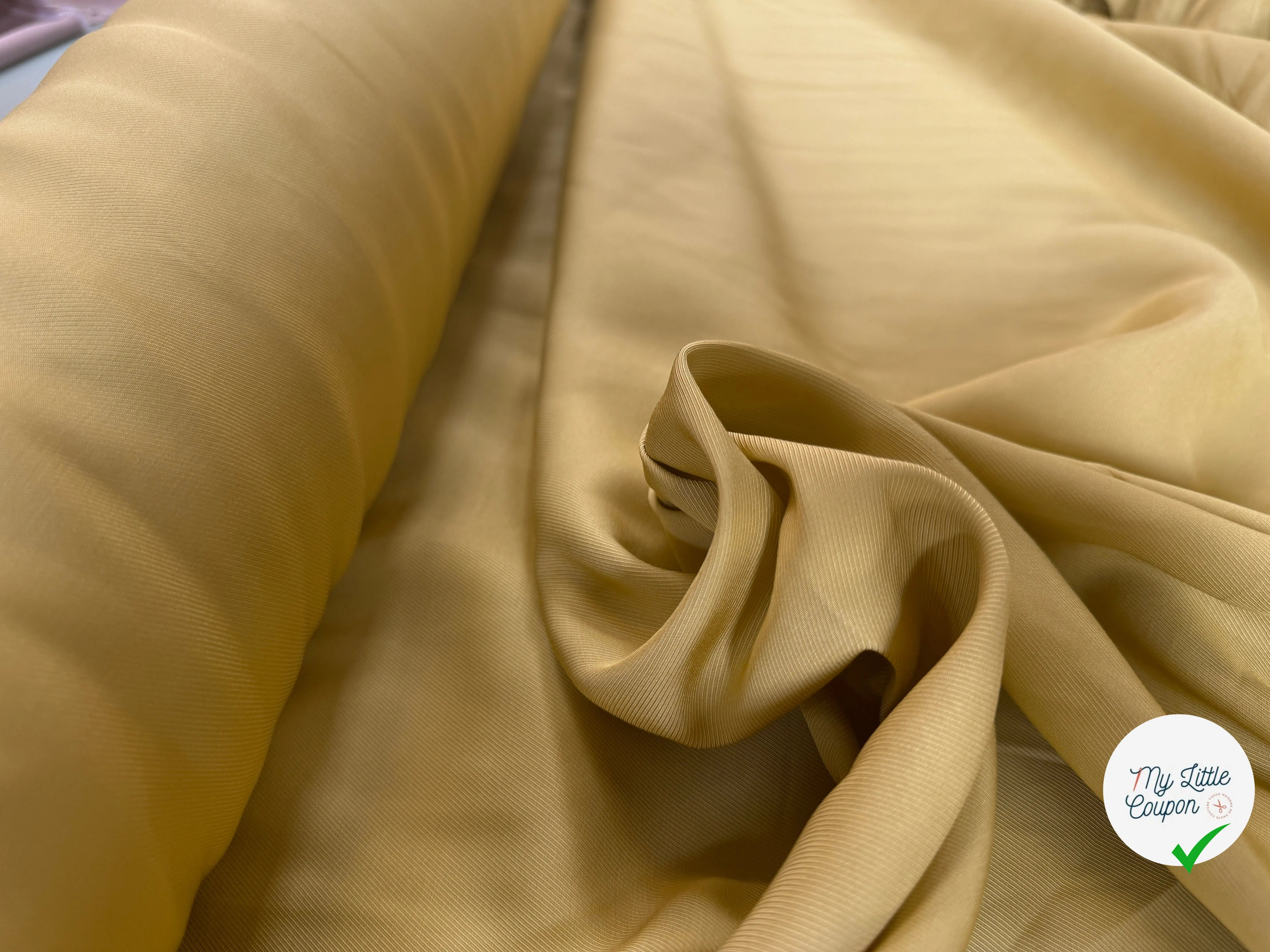 VISCOSE SERGĂE FROIDE JAUNE COMOÂ - My Little Coupon