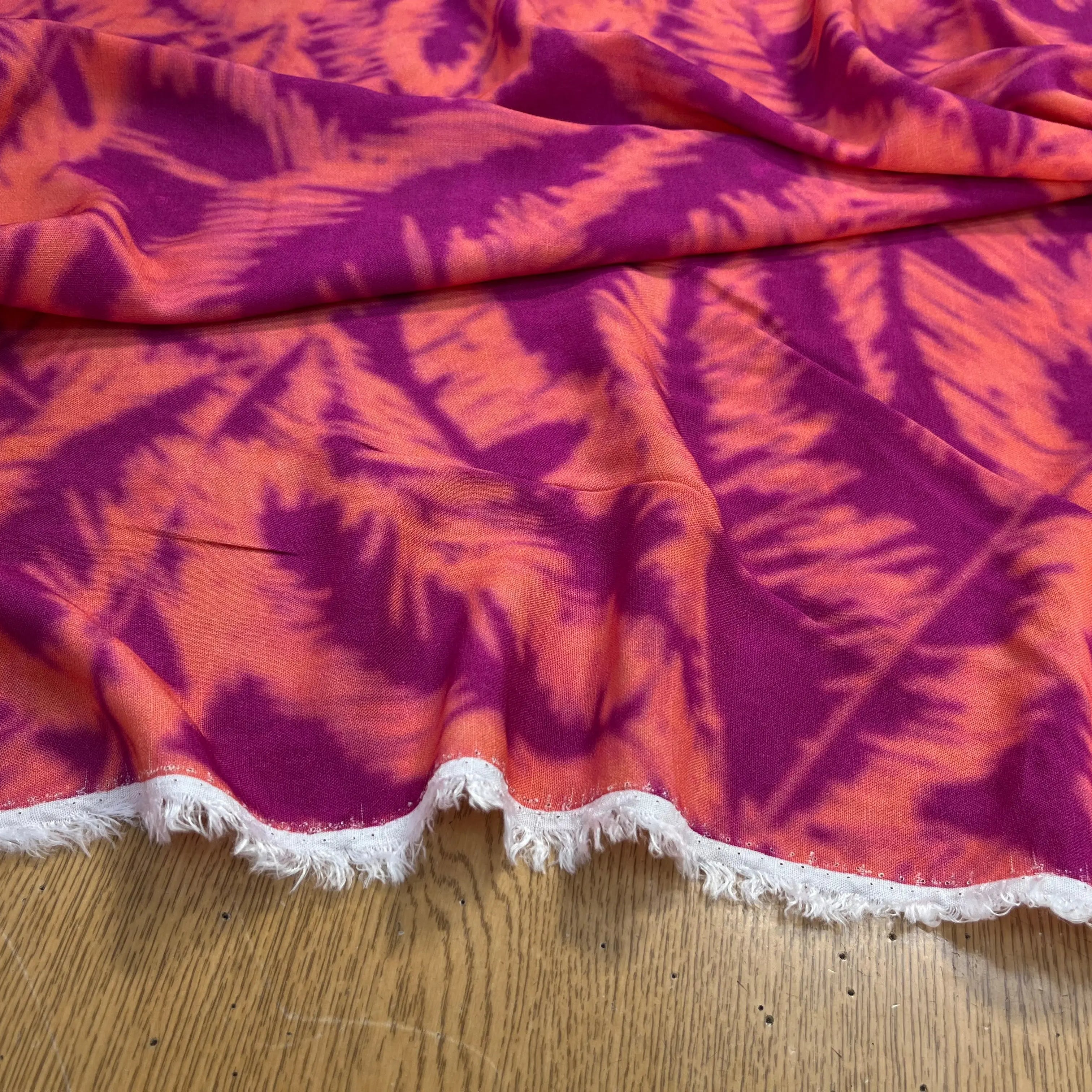 VISCOSE TIE&DYE ROSE&VIOLET - My Little Coupon