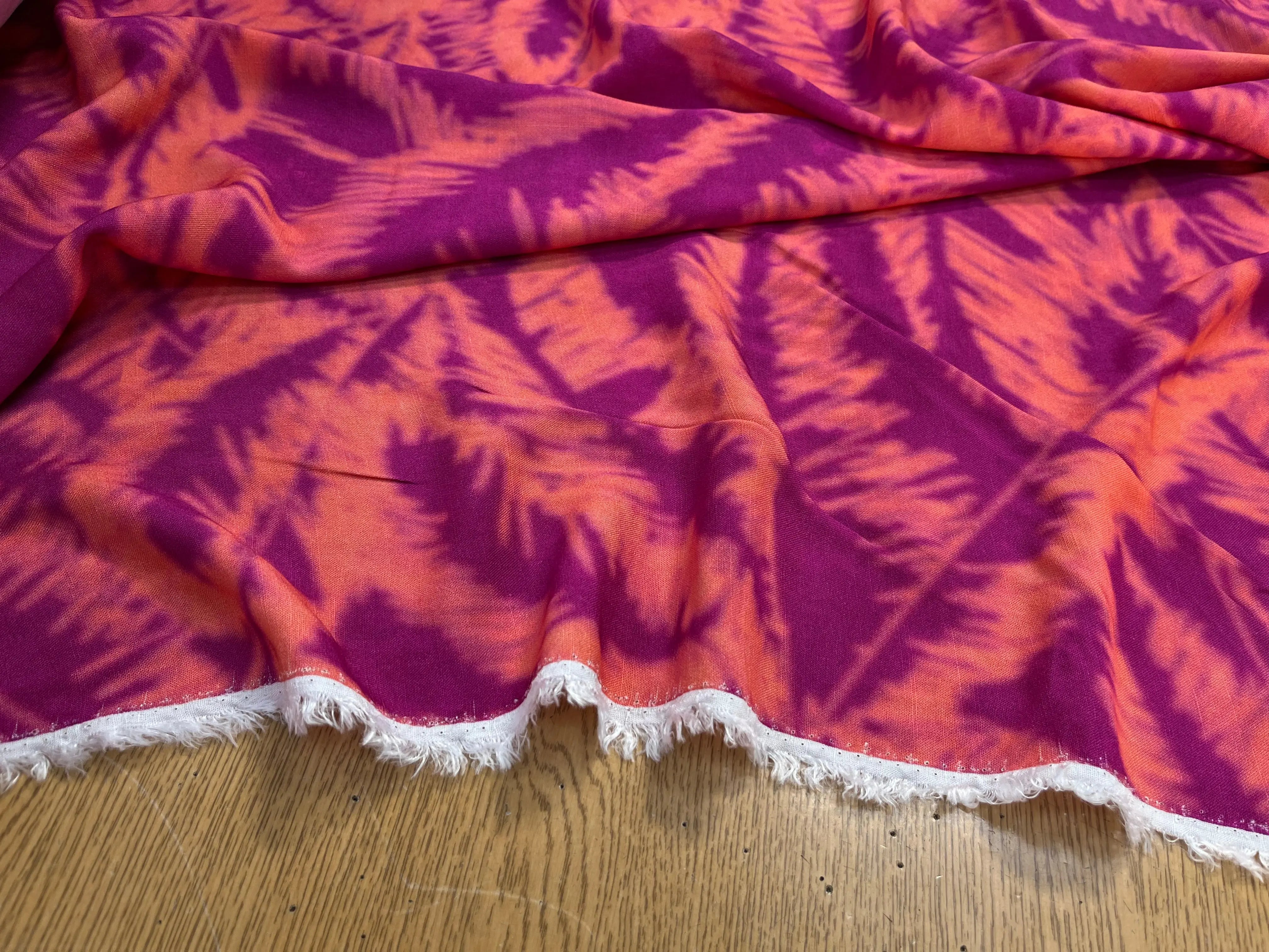 VISCOSE TIE&DYE ROSE&VIOLET - My Little Coupon